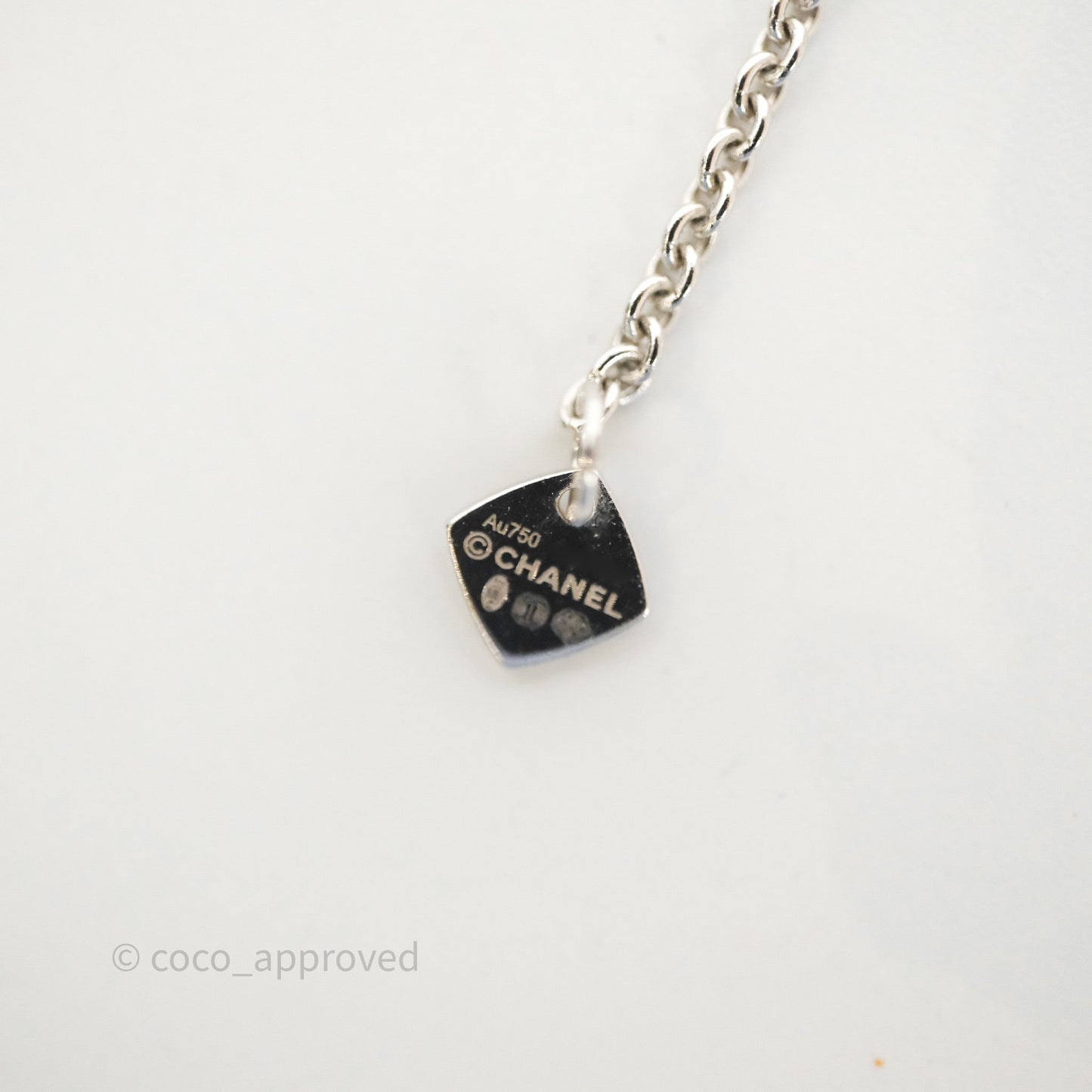 Chanel Coco Necklace 18K White Gold Diamonds