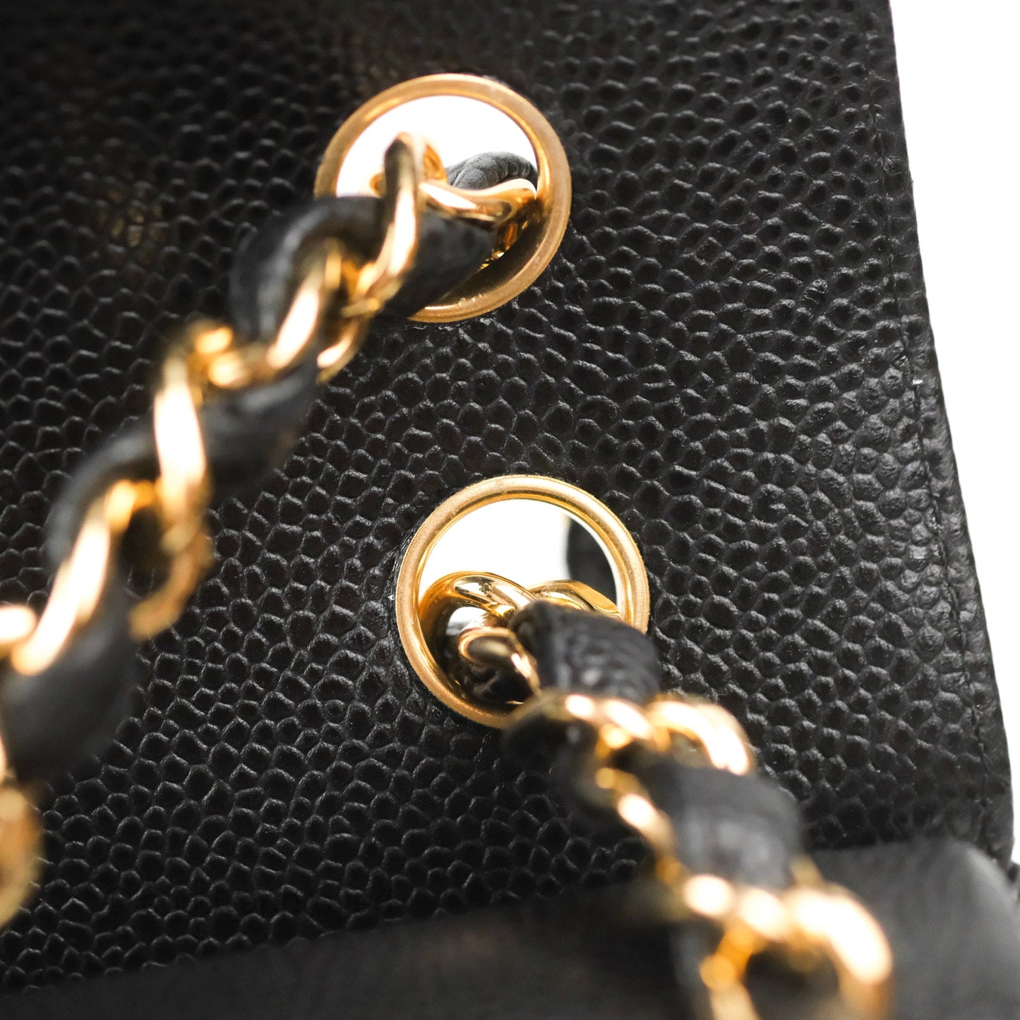Chanel Jumbo Double Flap Black Caviar Gold Hardware⁣⁣