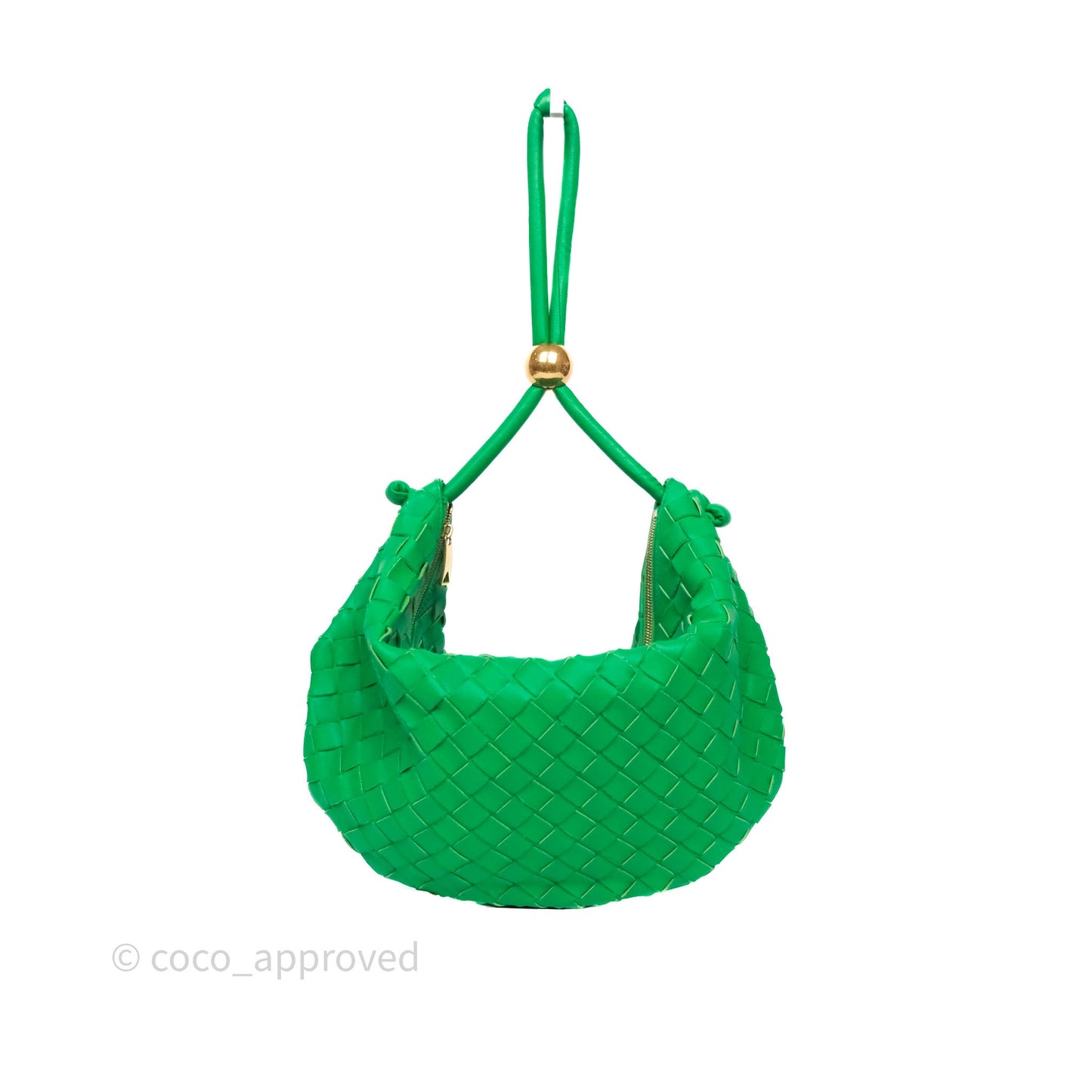 Bottega Veneta Medium Turn Pouch Nappa Intrecciato Parakeet Green