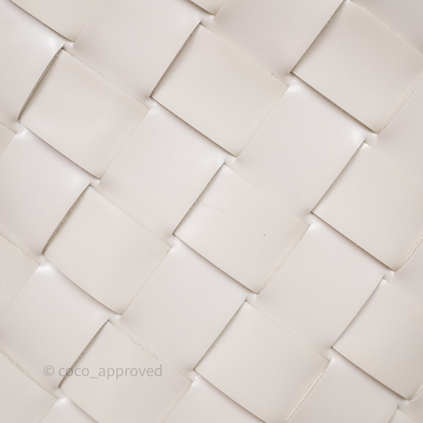 Bottega Veneta Flap Woven Leather White Shoulder Bag