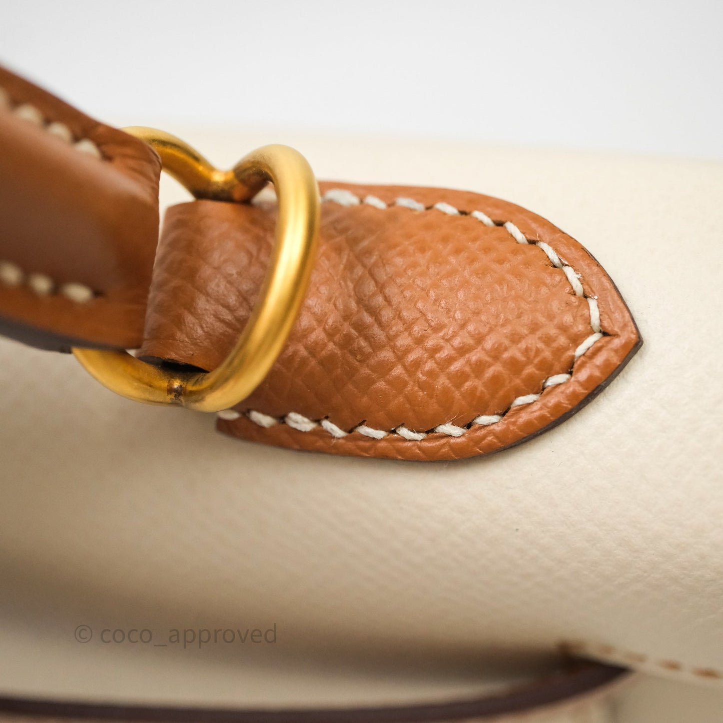 Hermes Kelly 25 Special Order Craie x Gold Epsom Matte Gold Hardware