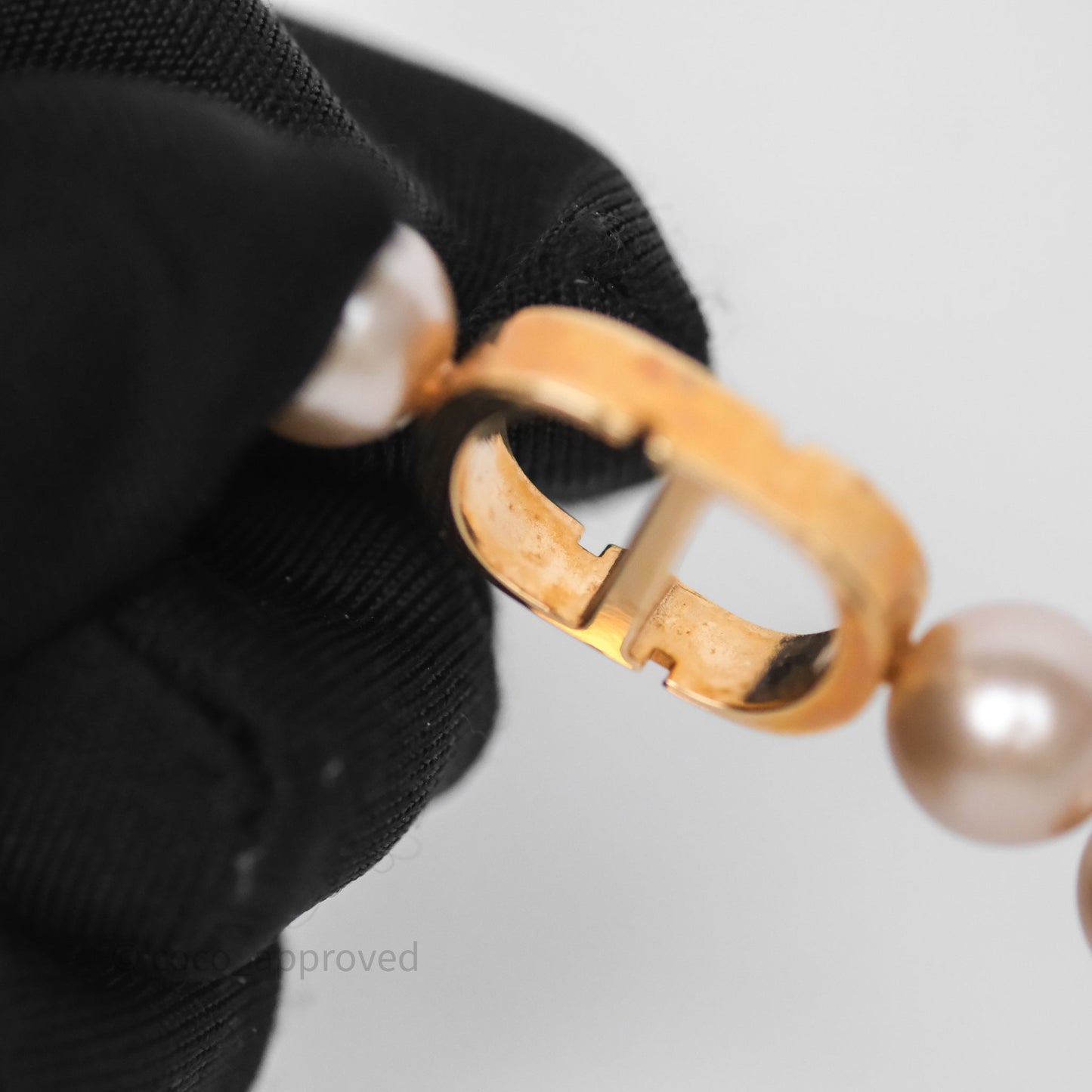 Christian Dior 30 Montaigne Pearl Bracelet Pink
