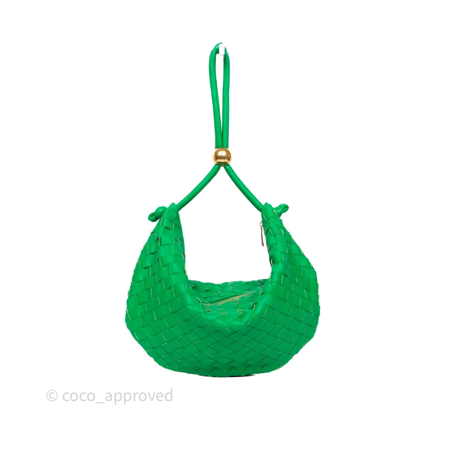 Bottega Veneta Medium Turn Pouch Nappa Intrecciato Parakeet Green