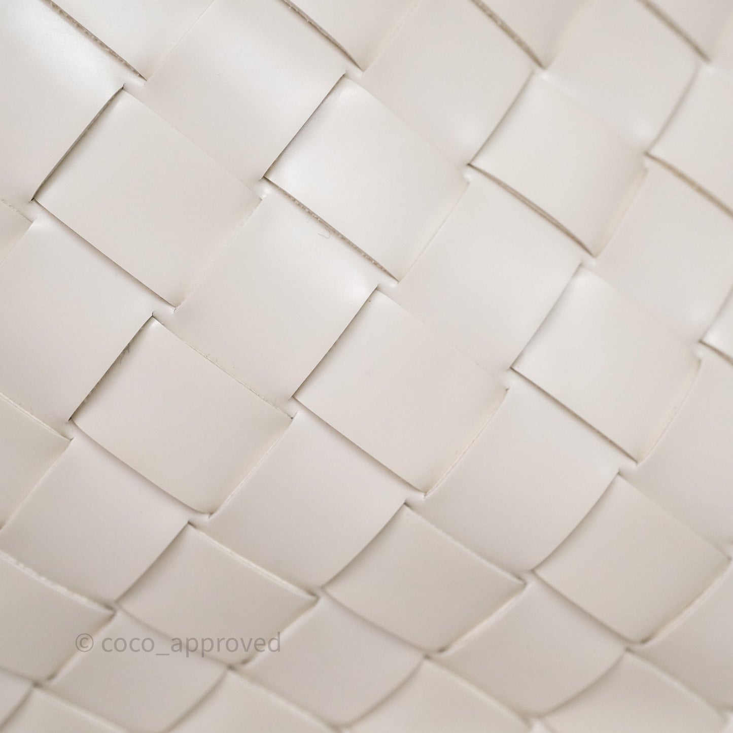 Bottega Veneta Flap Woven Leather White Shoulder Bag