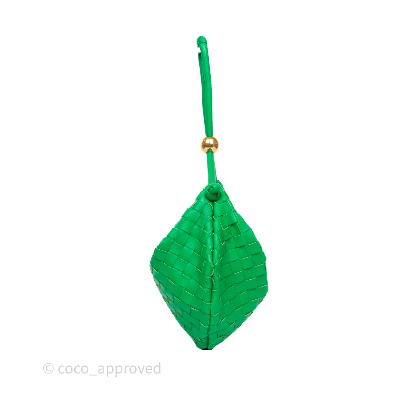 Bottega Veneta Medium Turn Pouch Nappa Intrecciato Parakeet Green
