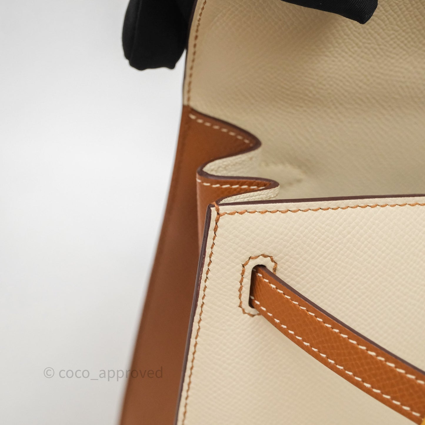 Hermes Kelly 25 Special Order Craie x Gold Epsom Matte Gold Hardware