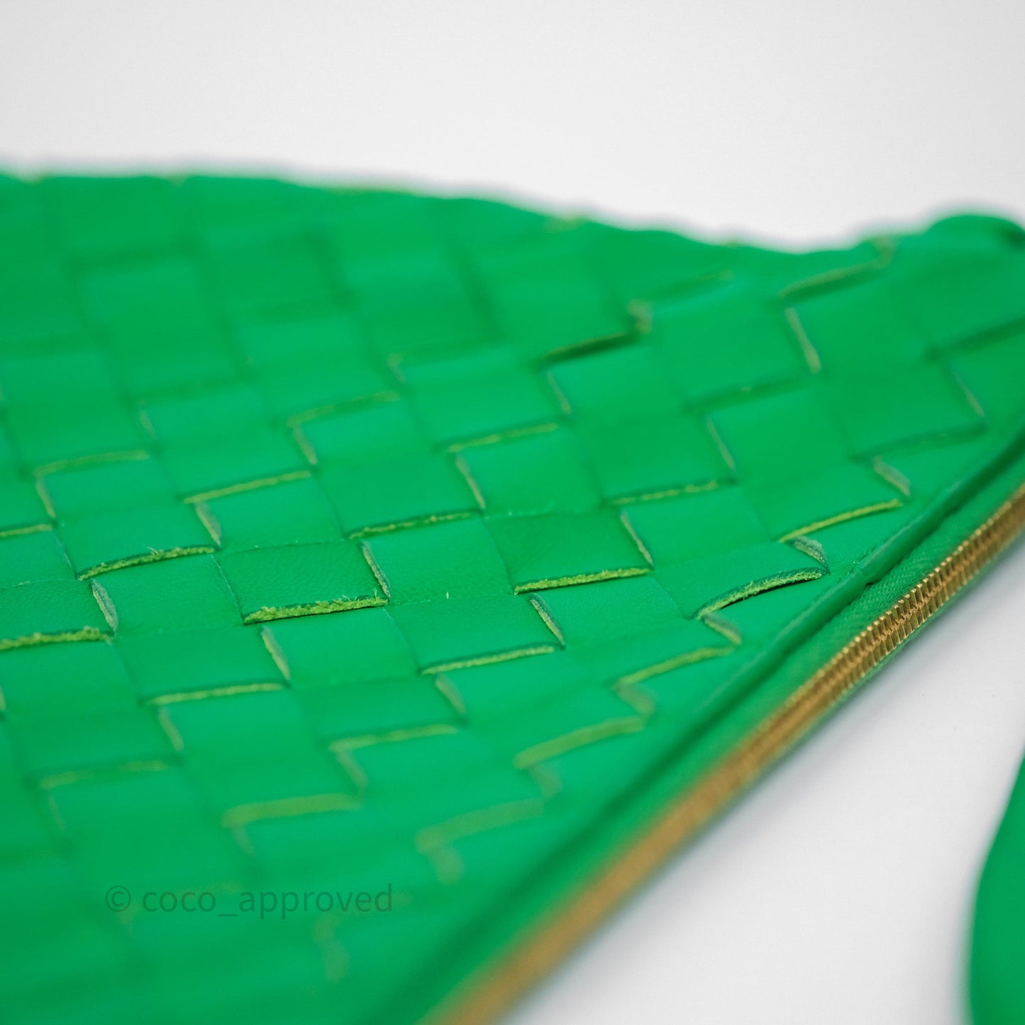 Bottega Veneta Medium Turn Pouch Nappa Intrecciato Parakeet Green