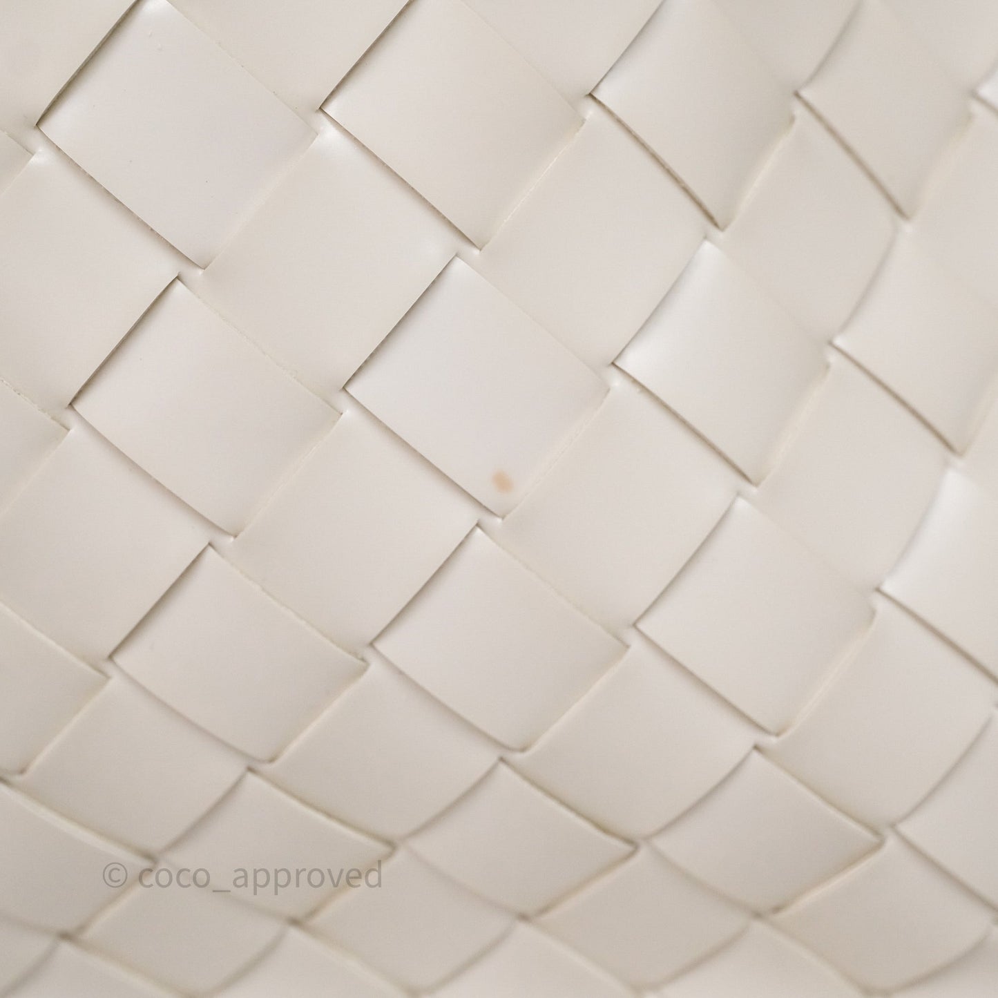 Bottega Veneta Flap Woven Leather White Shoulder Bag
