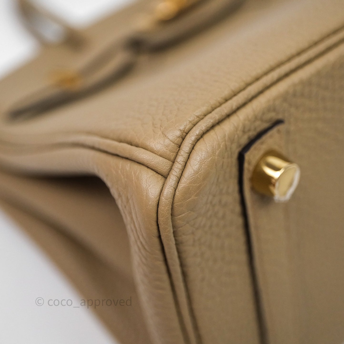 Hermès Birkin 25 Beige Marfa Togo Gold Hardware