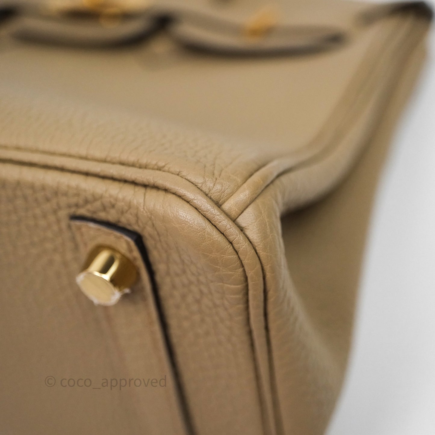Hermès Birkin 25 Beige Marfa Togo Gold Hardware