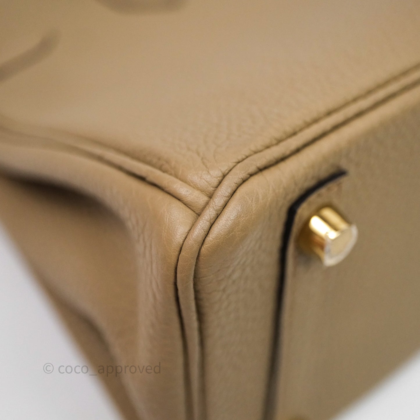 Hermès Birkin 25 Beige Marfa Togo Gold Hardware