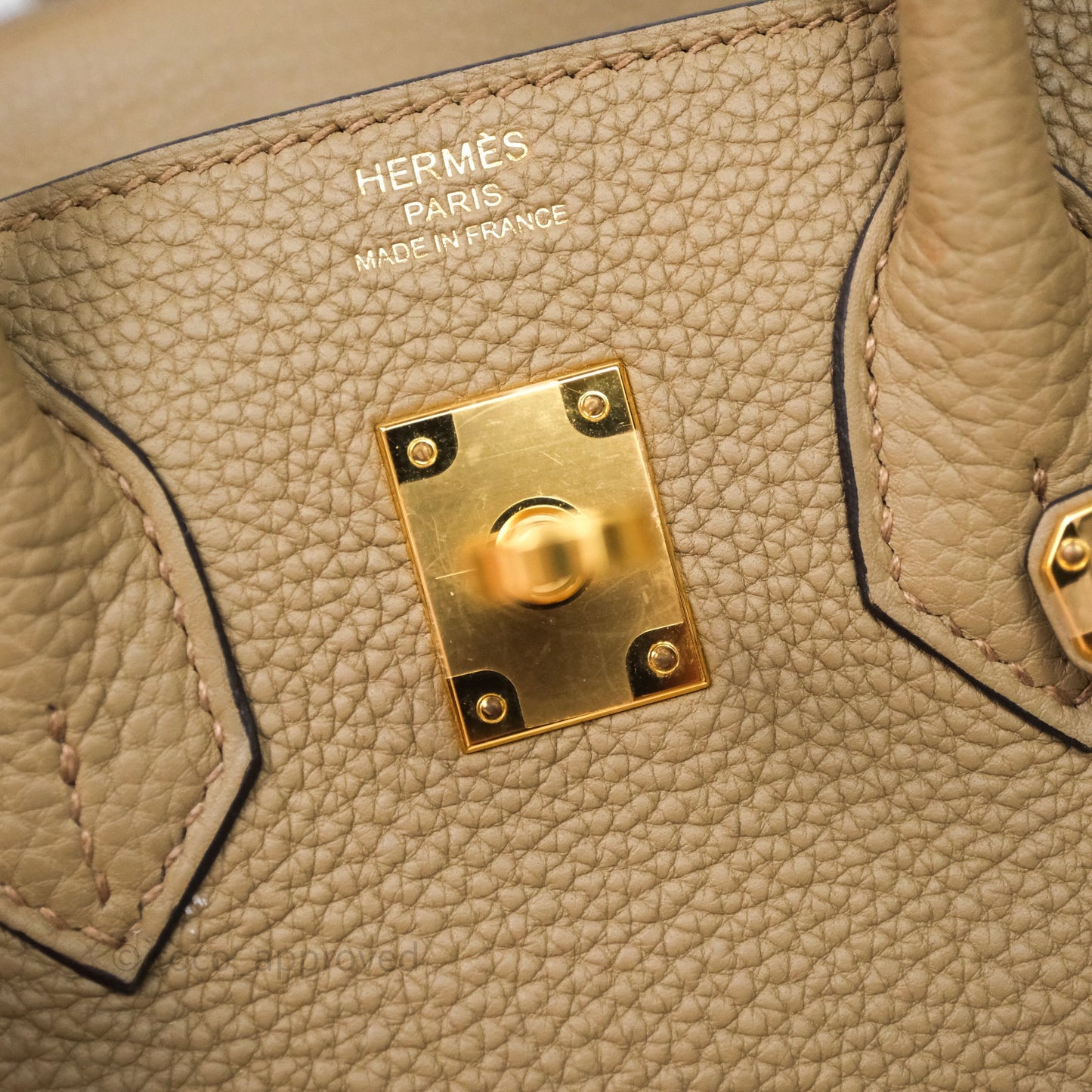 Hermès Birkin 25 Beige Marfa Togo Gold Hardware
