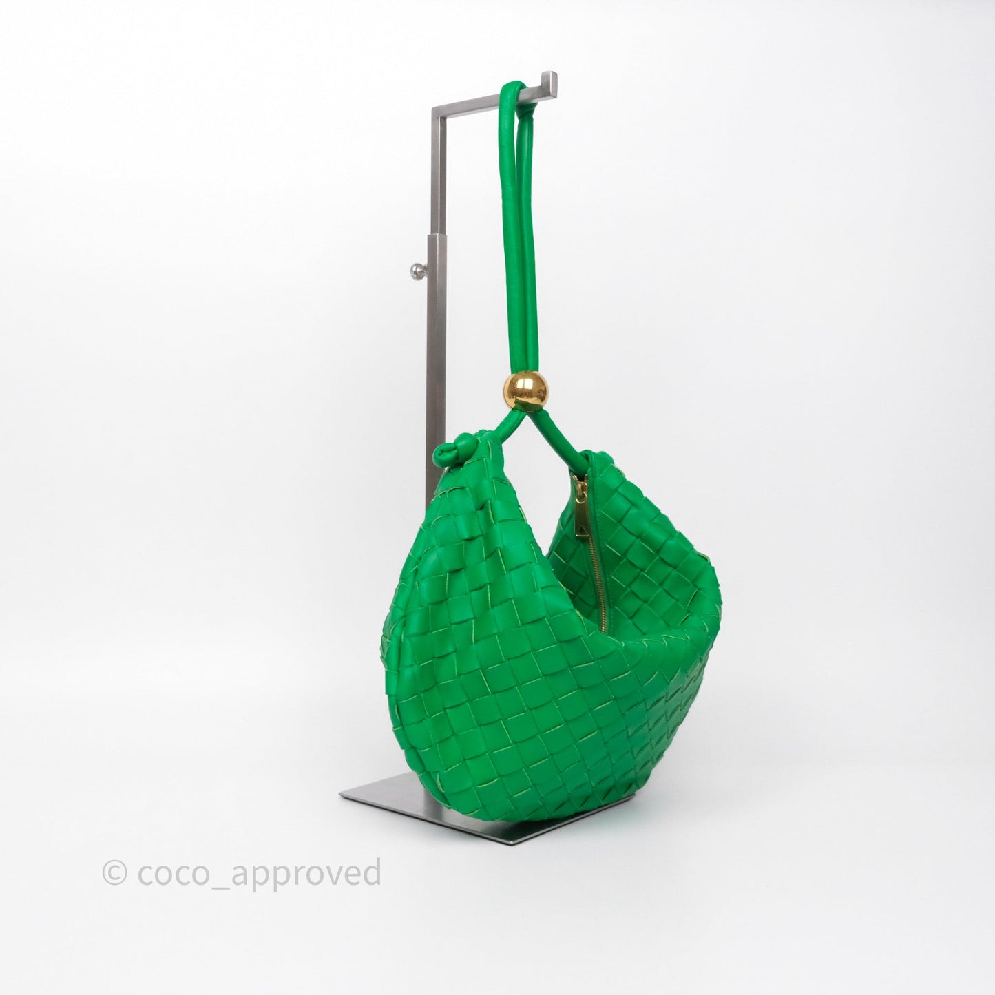 Bottega Veneta Medium Turn Pouch Nappa Intrecciato Parakeet Green
