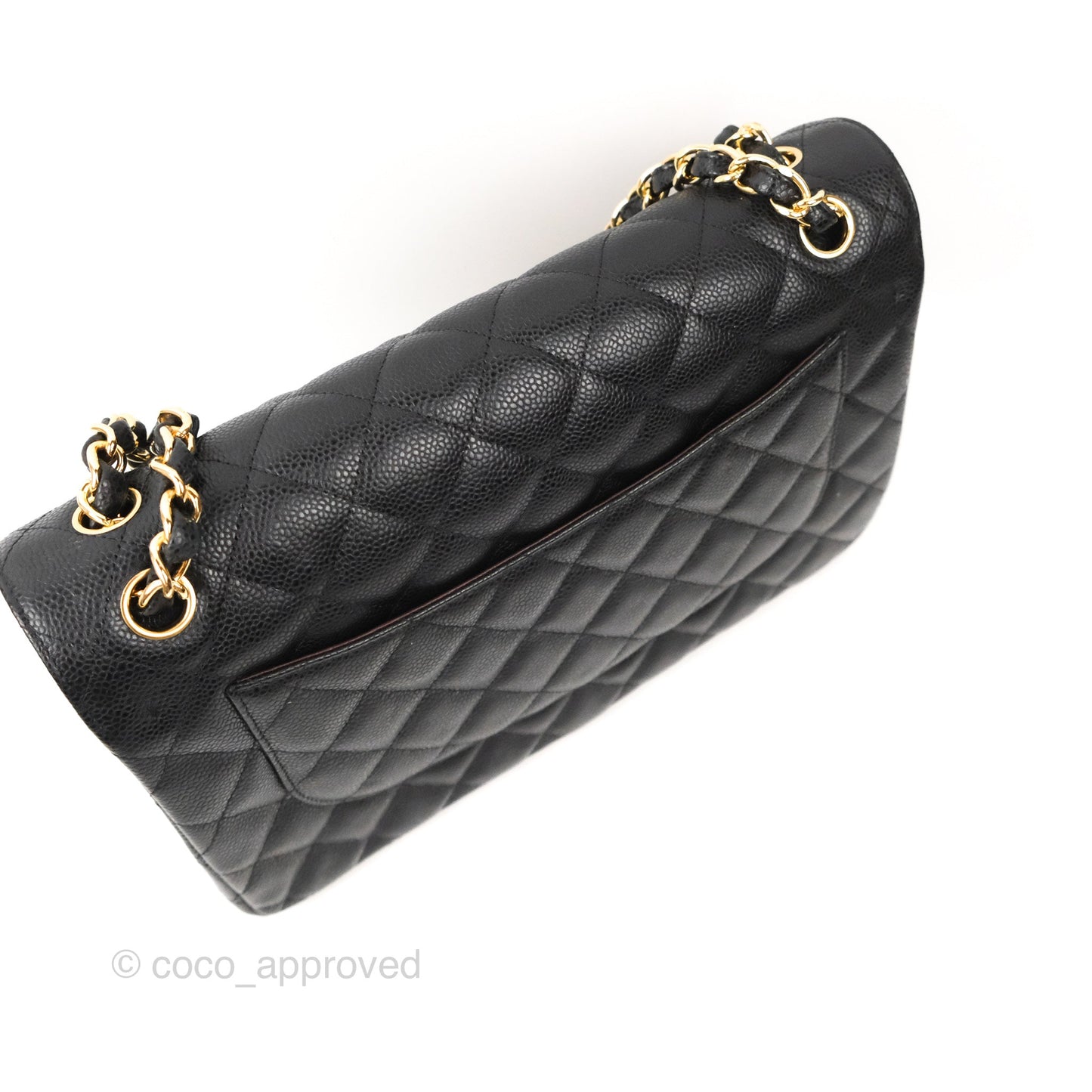 Chanel Jumbo Double Flap Black Caviar Gold Hardware⁣⁣