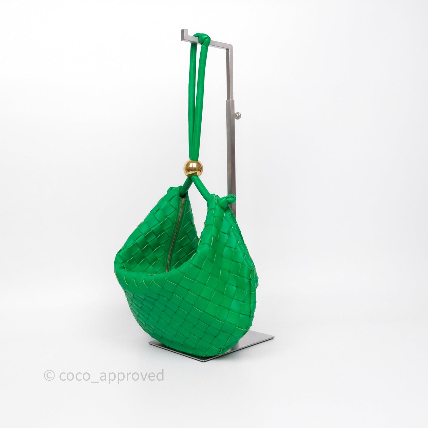 Bottega Veneta Medium Turn Pouch Nappa Intrecciato Parakeet Green