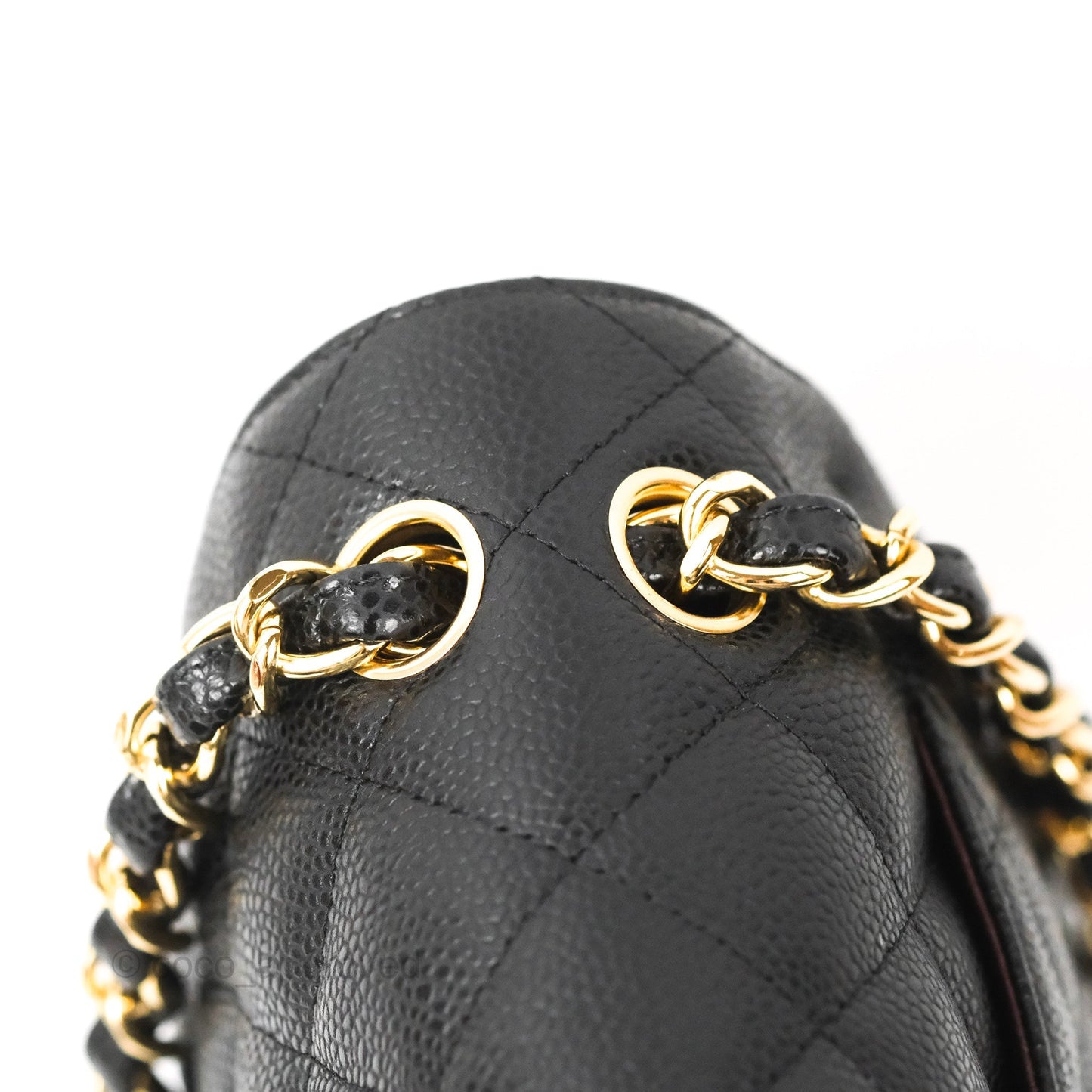 Chanel Jumbo Double Flap Black Caviar Gold Hardware⁣⁣