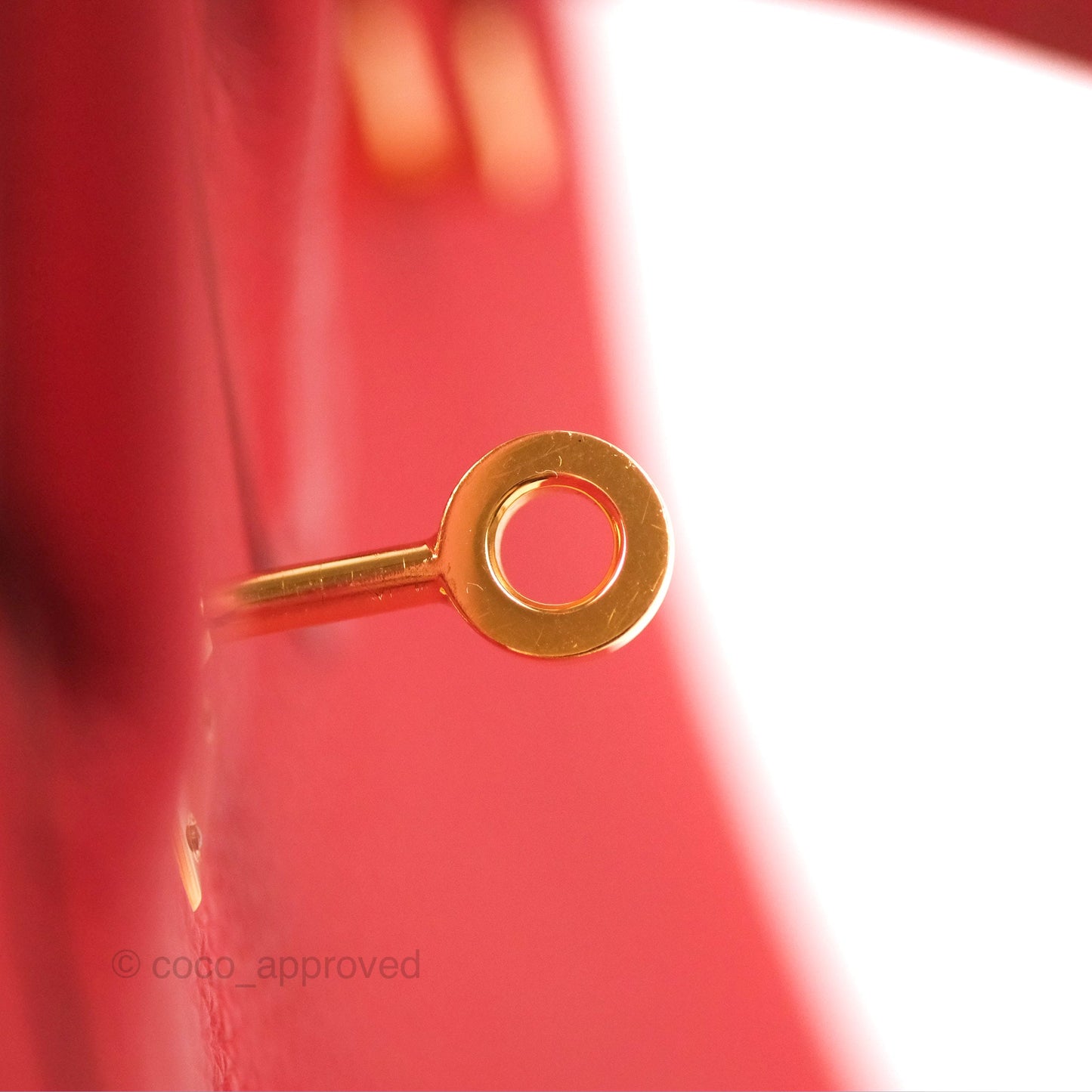 Hermes Birkin 25 Togo Rouge Vermillon Gold Hardware