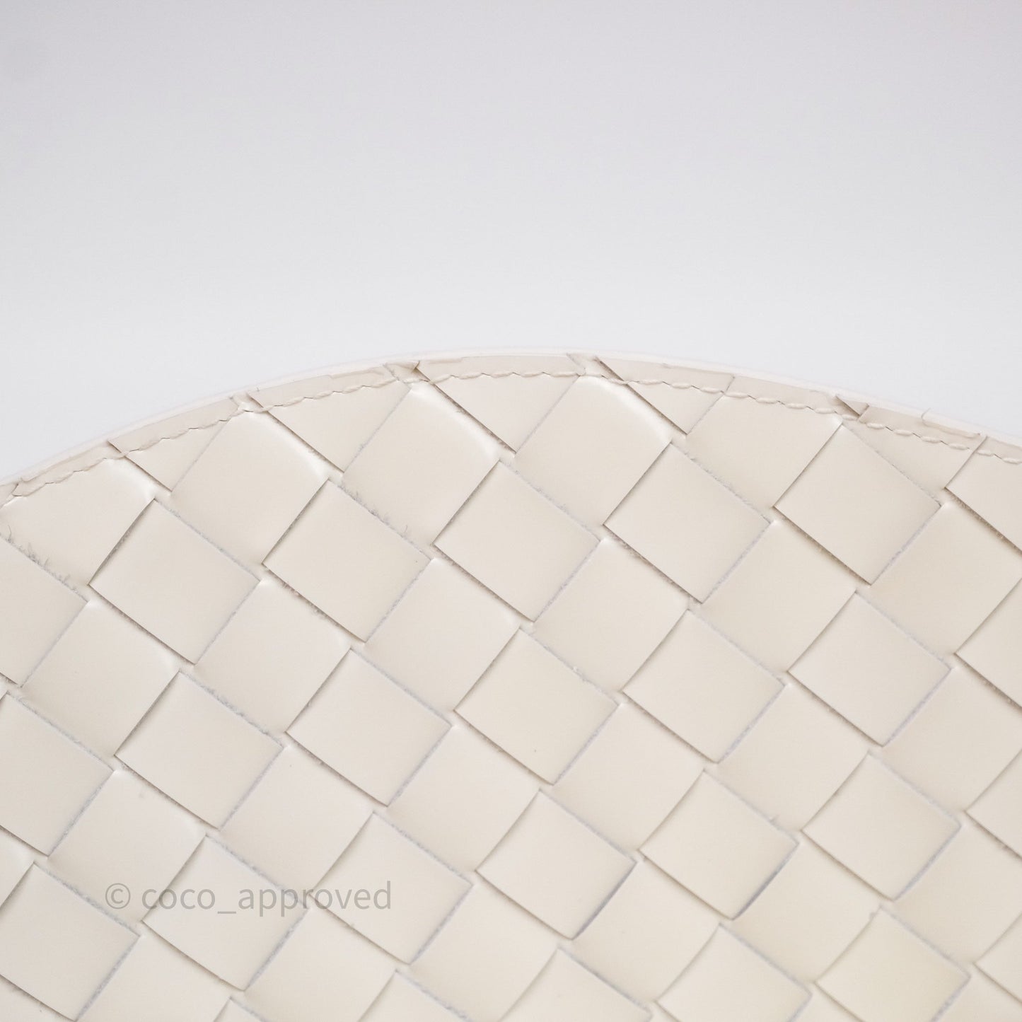 Bottega Veneta Flap Woven Leather White Shoulder Bag