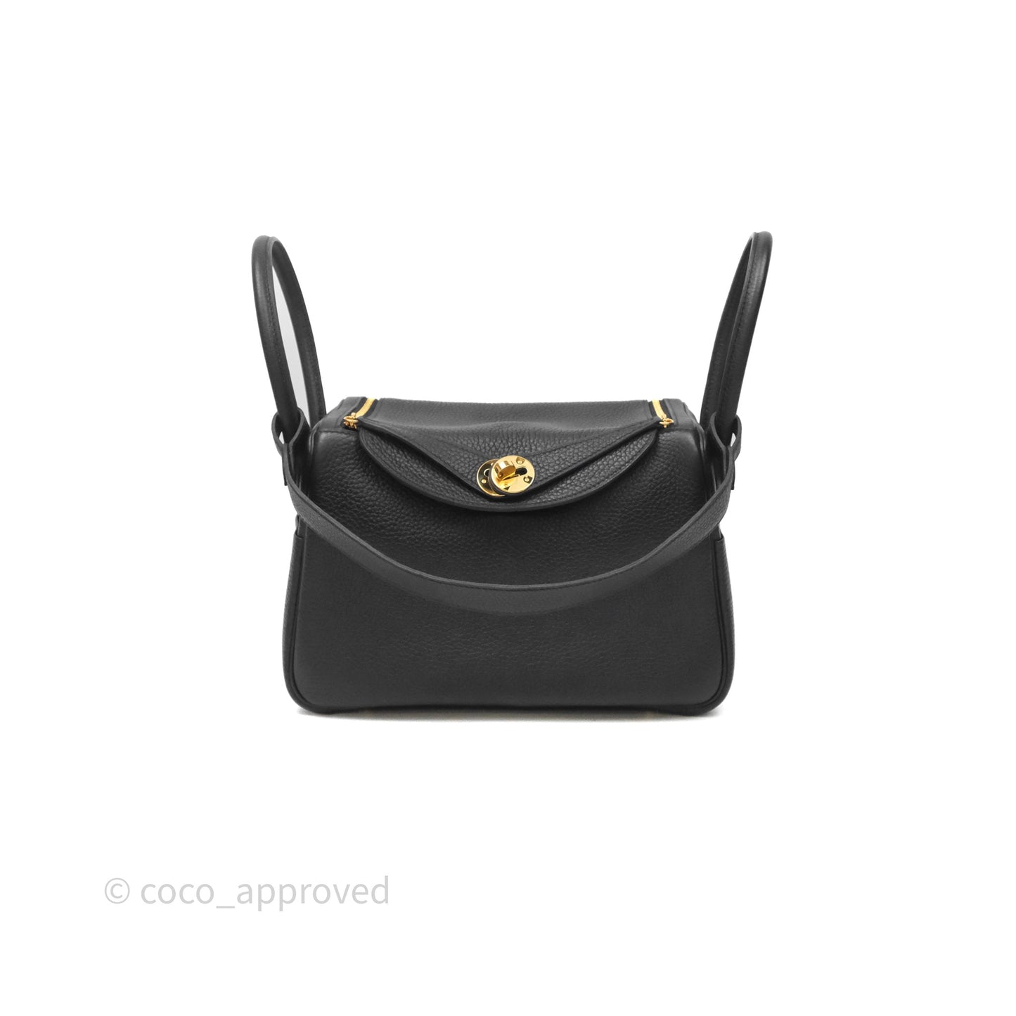 Hermès Lindy 26 Black Taurillon Clemence Gold Hardware