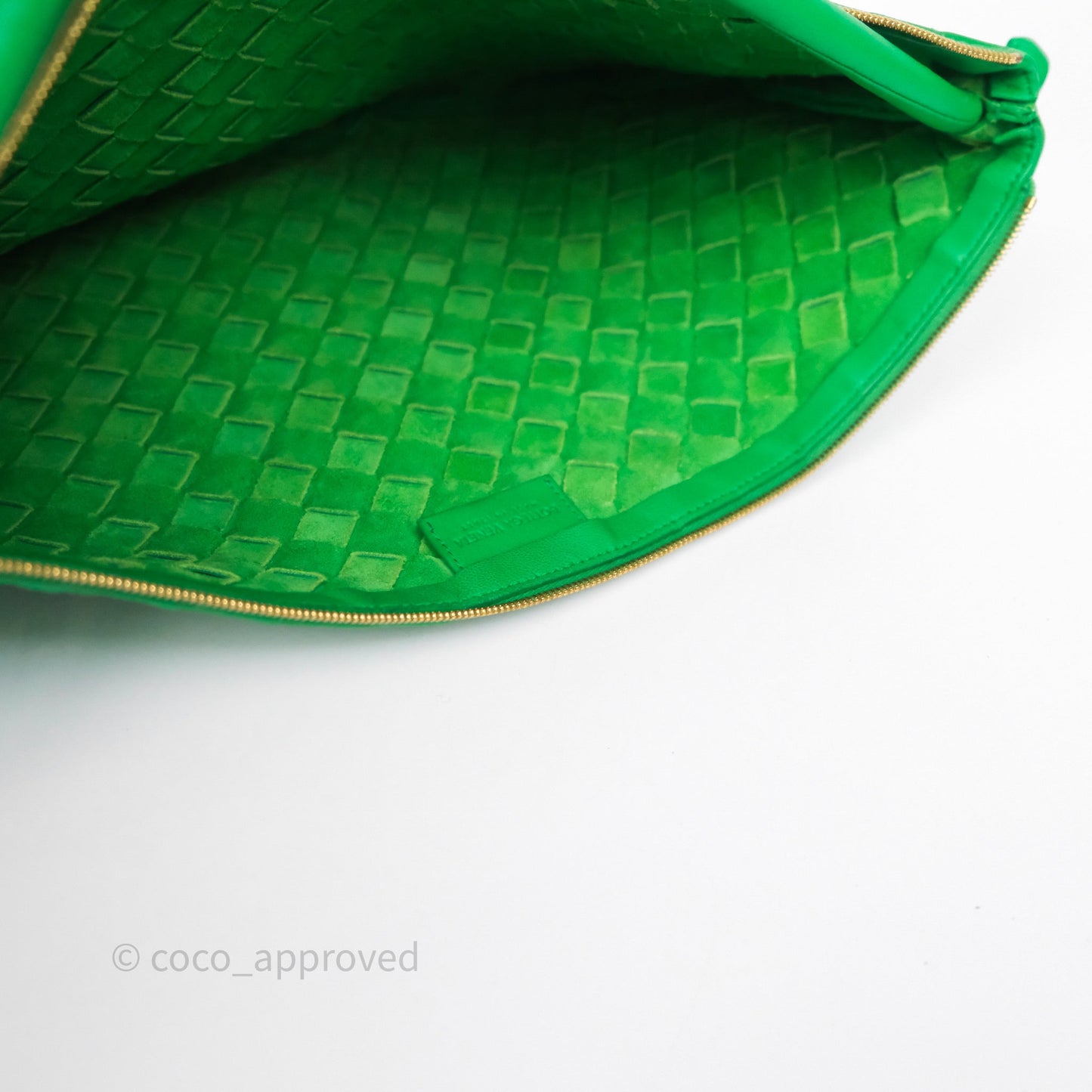 Bottega Veneta Medium Turn Pouch Nappa Intrecciato Parakeet Green