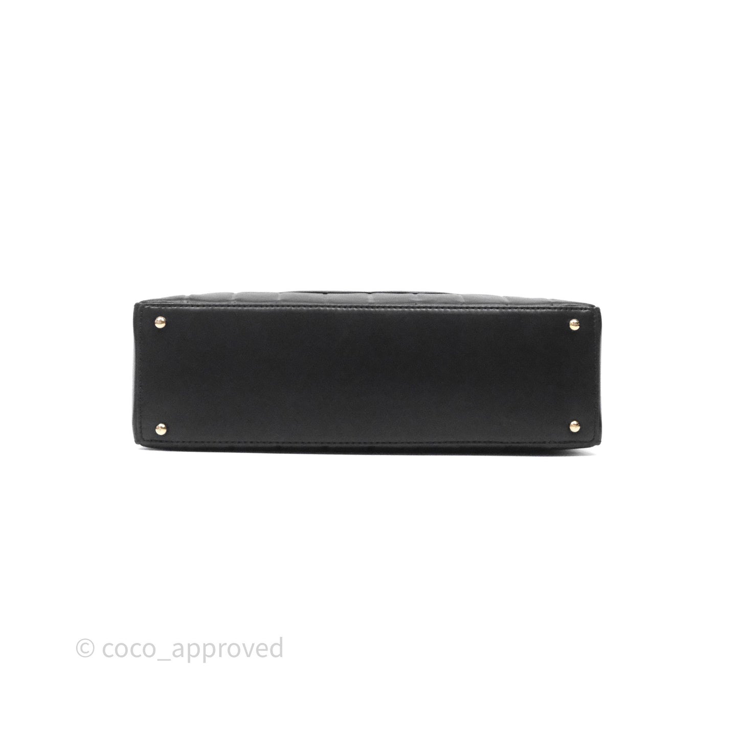 Chanel Vintage Chocolate Bar Shoulder Bag Black Lambskin