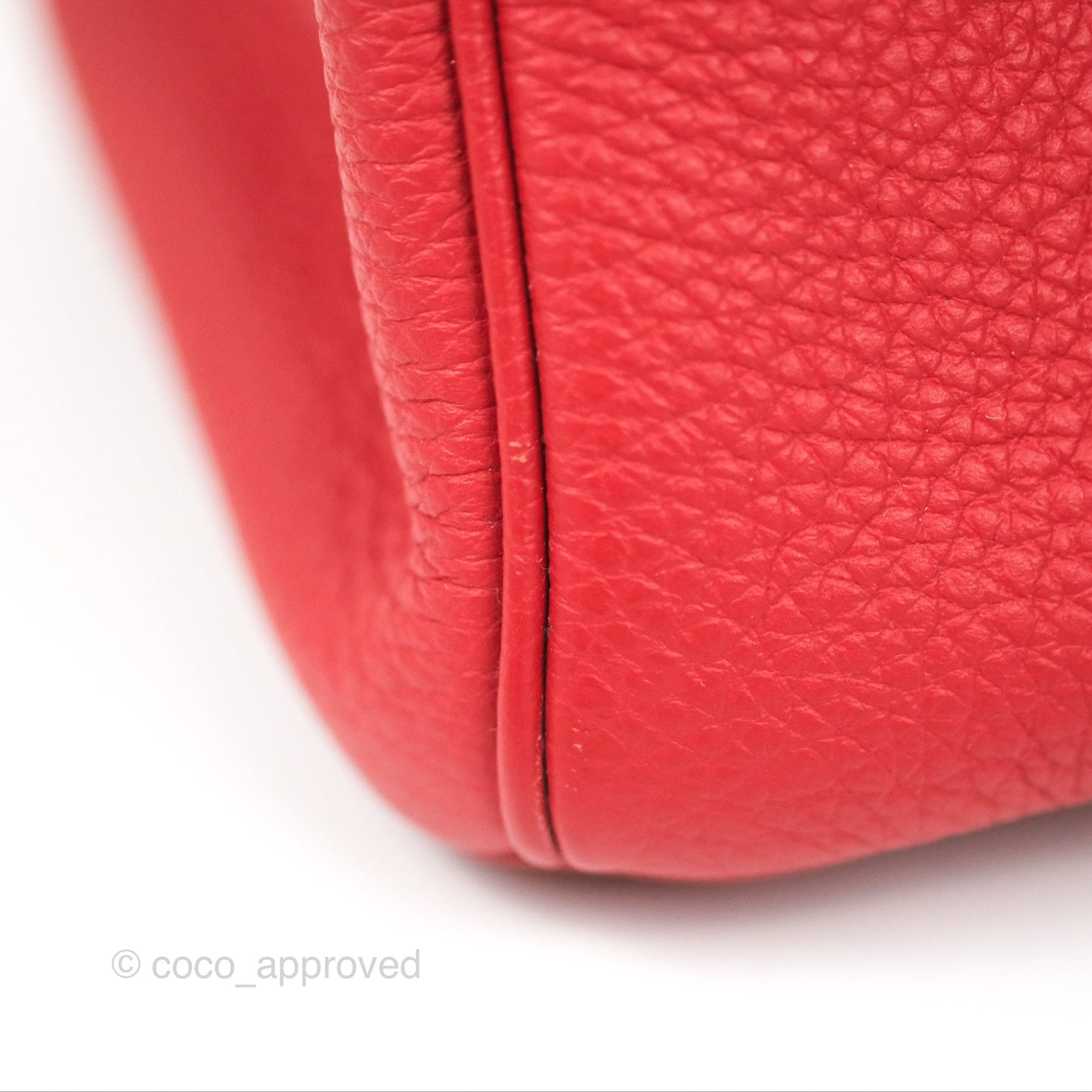 Hermes Birkin 25 Togo Rouge Vermillon Gold Hardware
