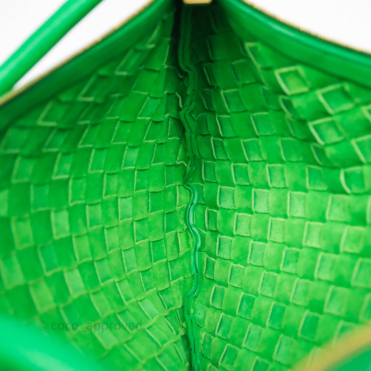 Bottega Veneta Medium Turn Pouch Nappa Intrecciato Parakeet Green