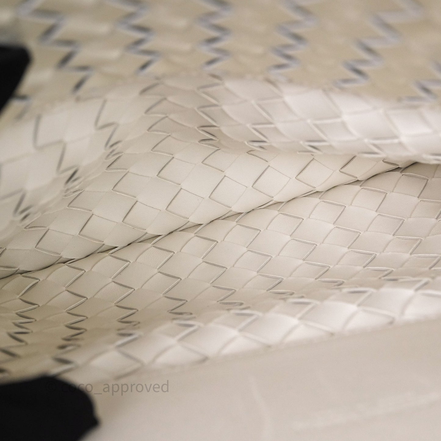 Bottega Veneta Flap Woven Leather White Shoulder Bag
