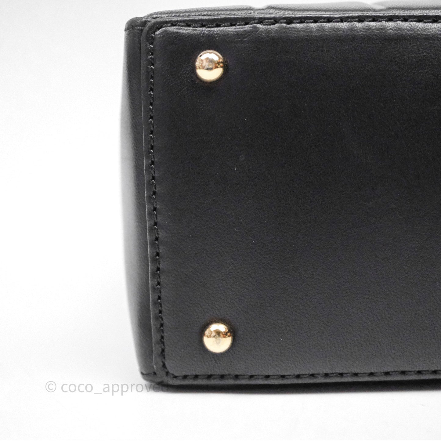 Chanel Vintage Chocolate Bar Shoulder Bag Black Lambskin