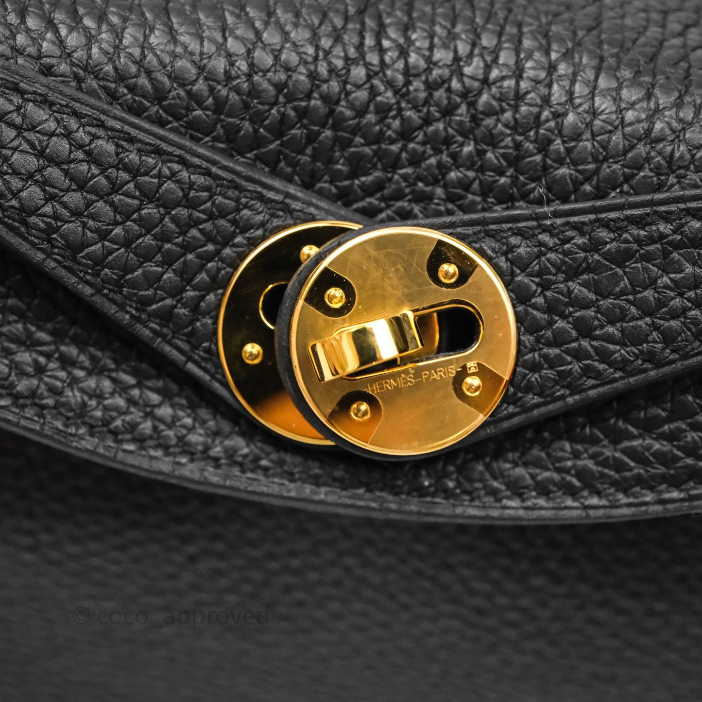 Hermès Lindy 26 Black Taurillon Clemence Gold Hardware