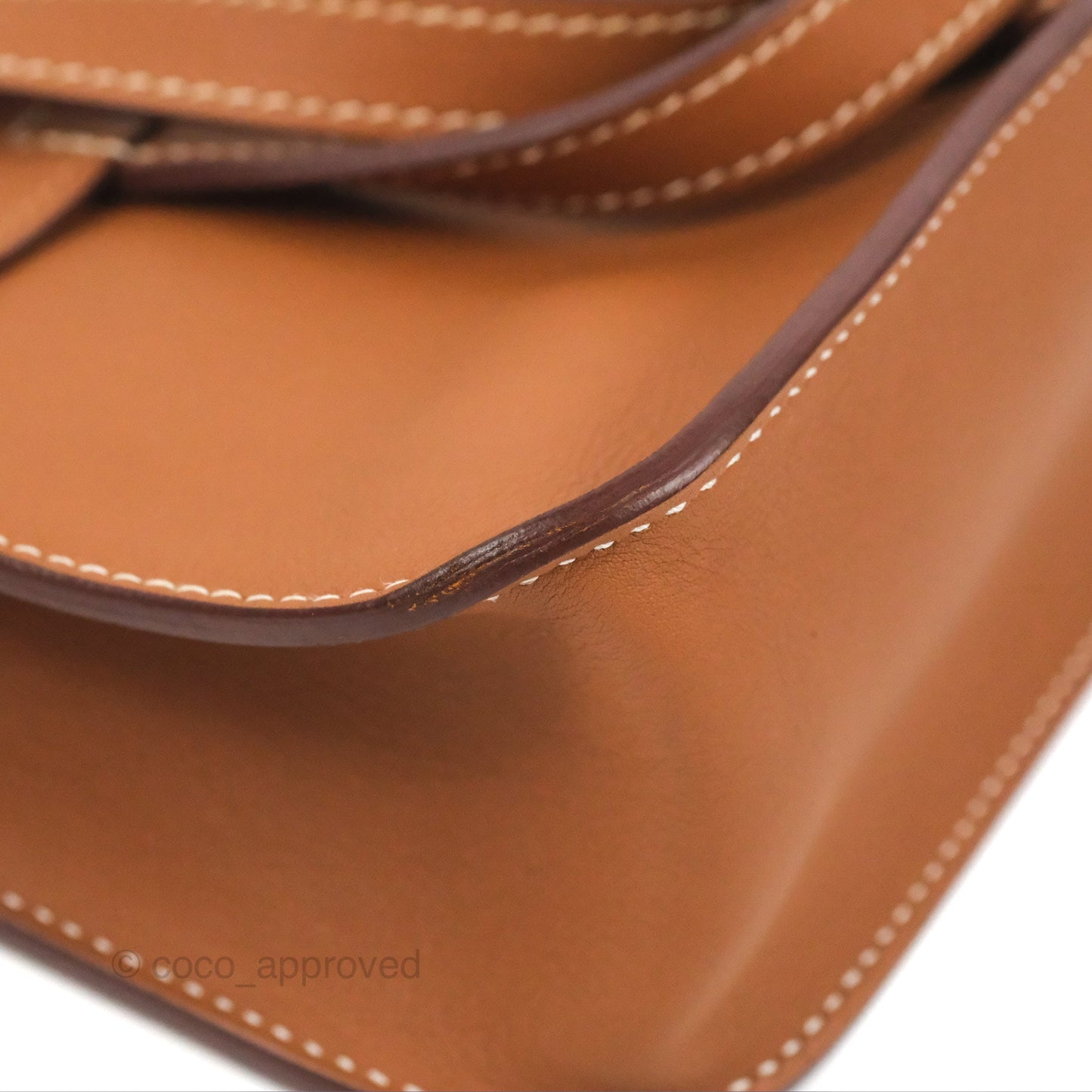 Hermès Mini Halzan Gold Evercolour Palladium Hardware