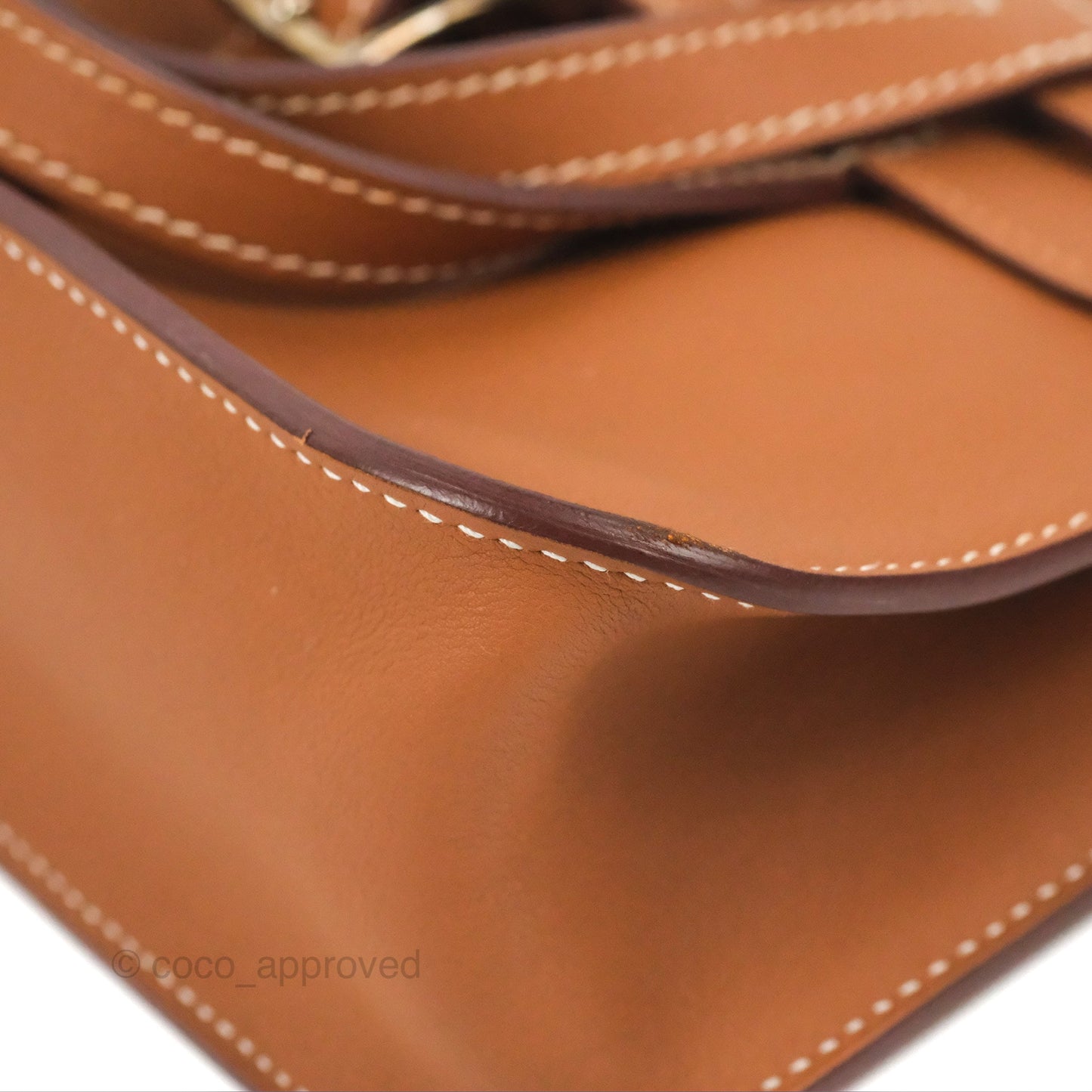 Hermès Mini Halzan Gold Evercolour Palladium Hardware