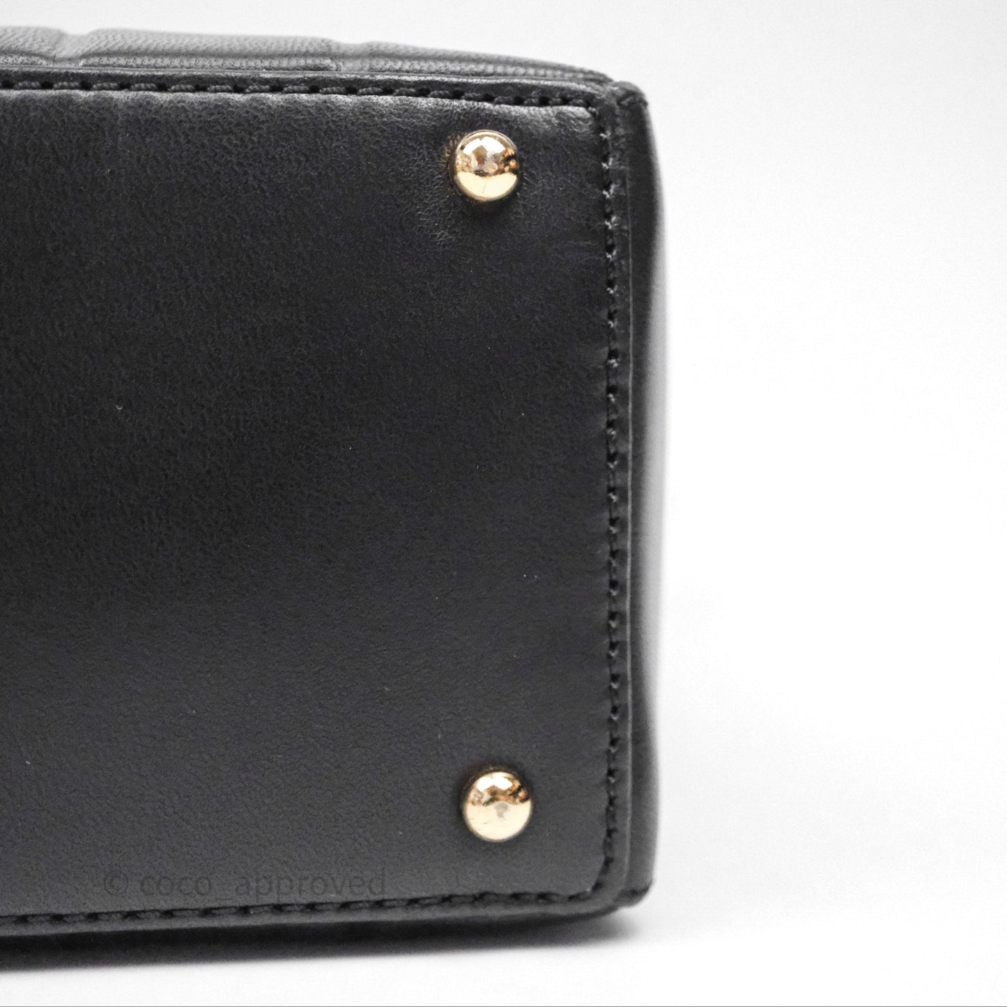 Chanel Vintage Chocolate Bar Shoulder Bag Black Lambskin