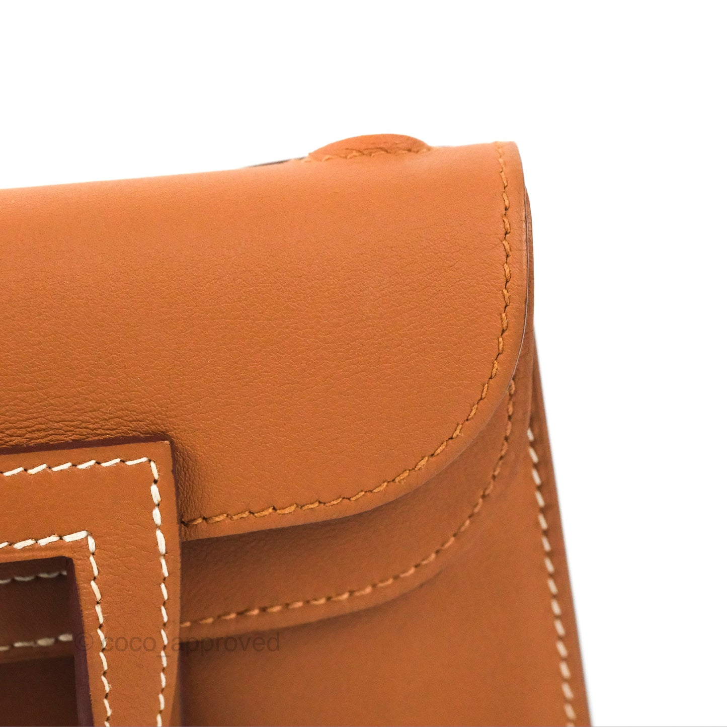 Hermès Mini Halzan Gold Evercolour Palladium Hardware