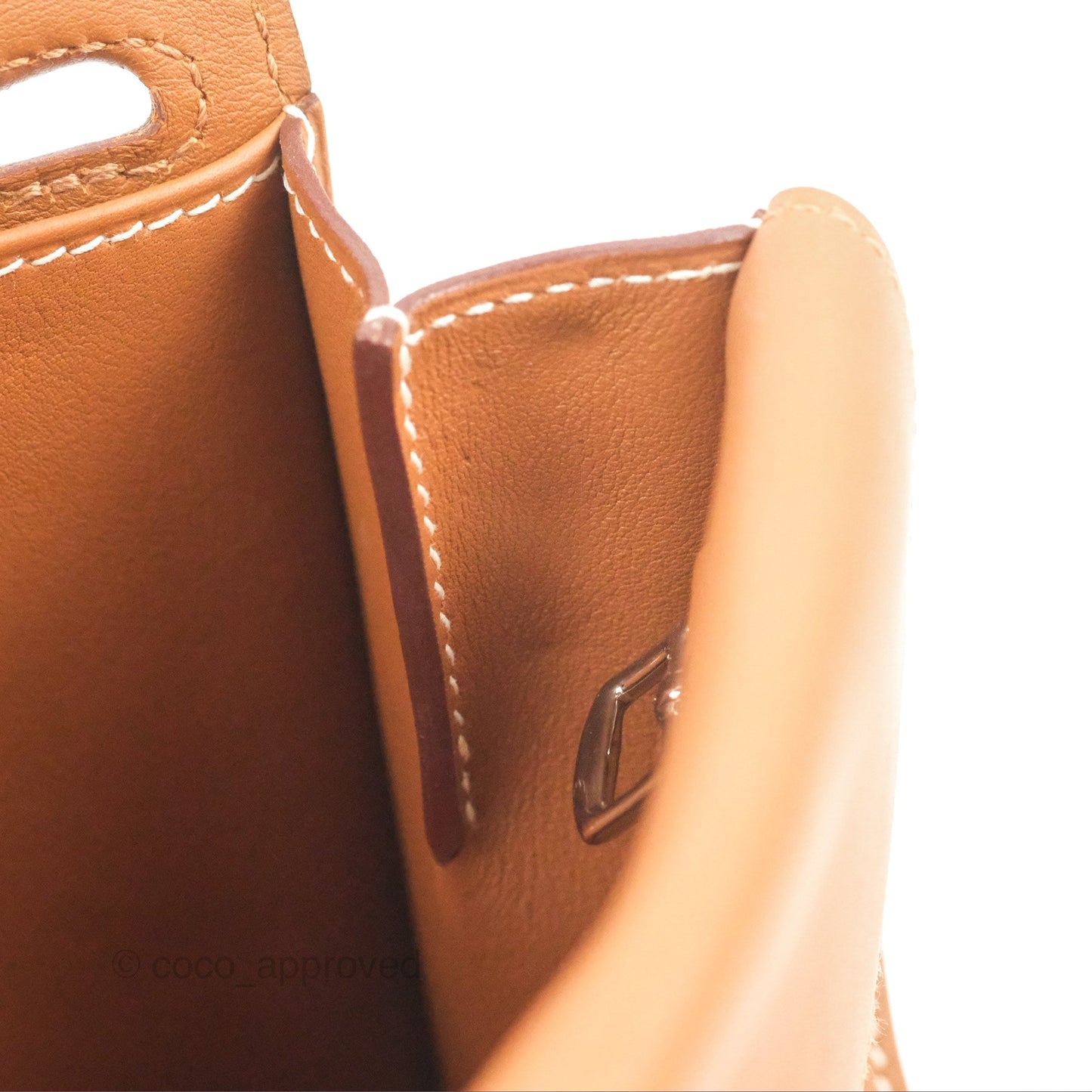 Hermès Mini Halzan Gold Evercolour Palladium Hardware