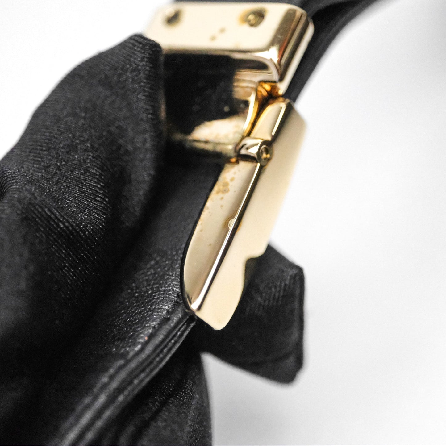 Chanel Vintage Chocolate Bar Shoulder Bag Black Lambskin