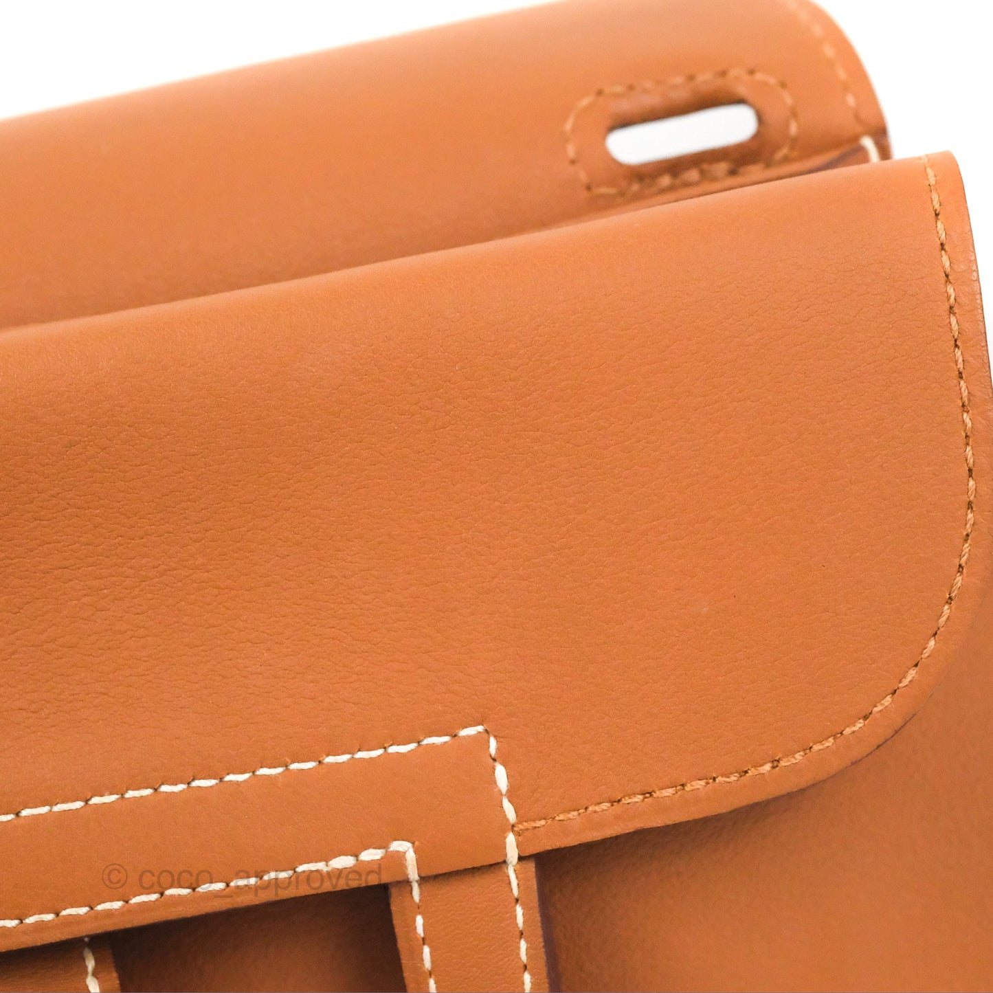Hermès Mini Halzan Gold Evercolour Palladium Hardware