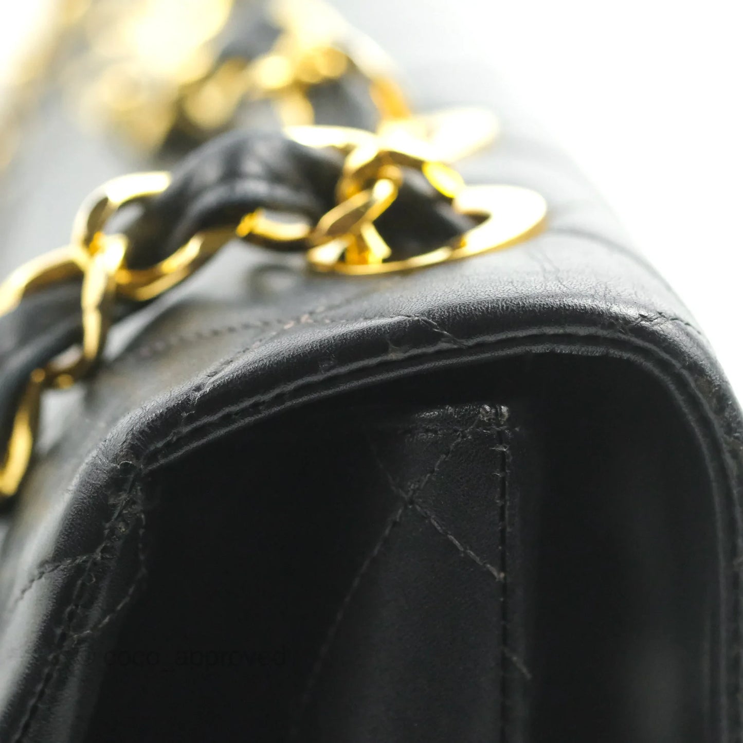 Chanel Vintage XL Jumbo Single Flap Black Lambskin 24K Gold Hardware