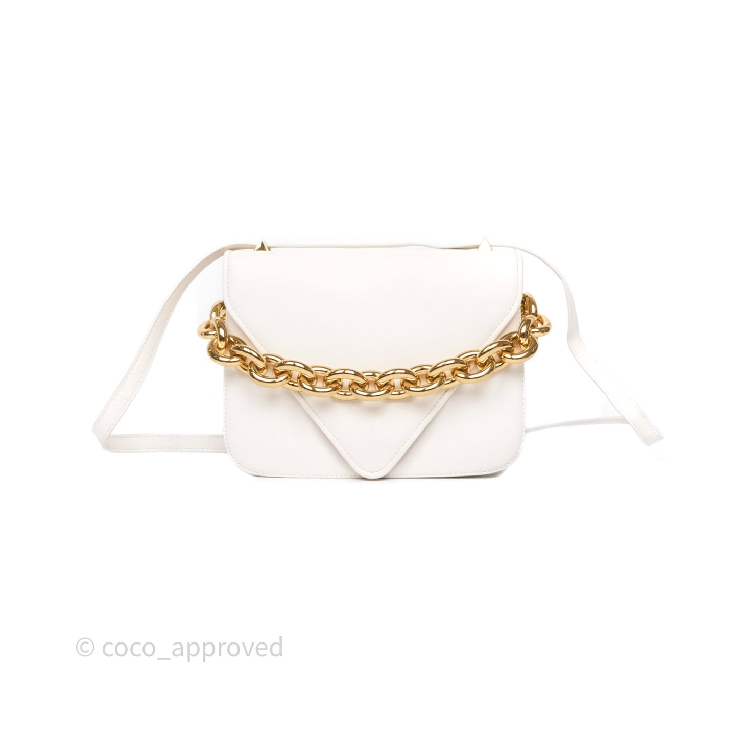 Bottega Veneta Small Mount Envelope Bag White