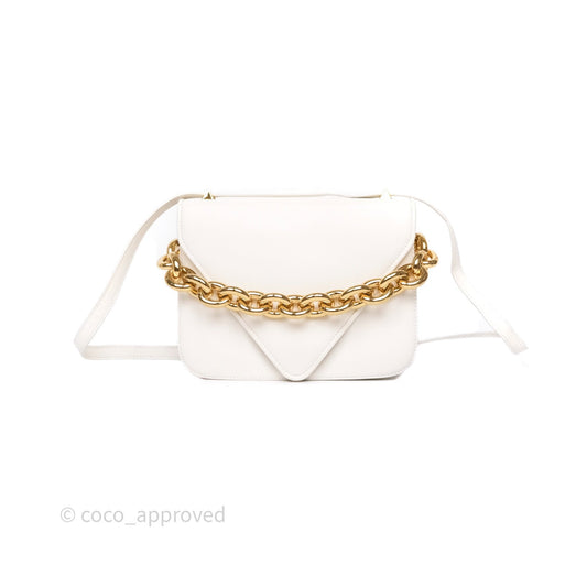 Bottega Veneta Small Mount Envelope Bag White