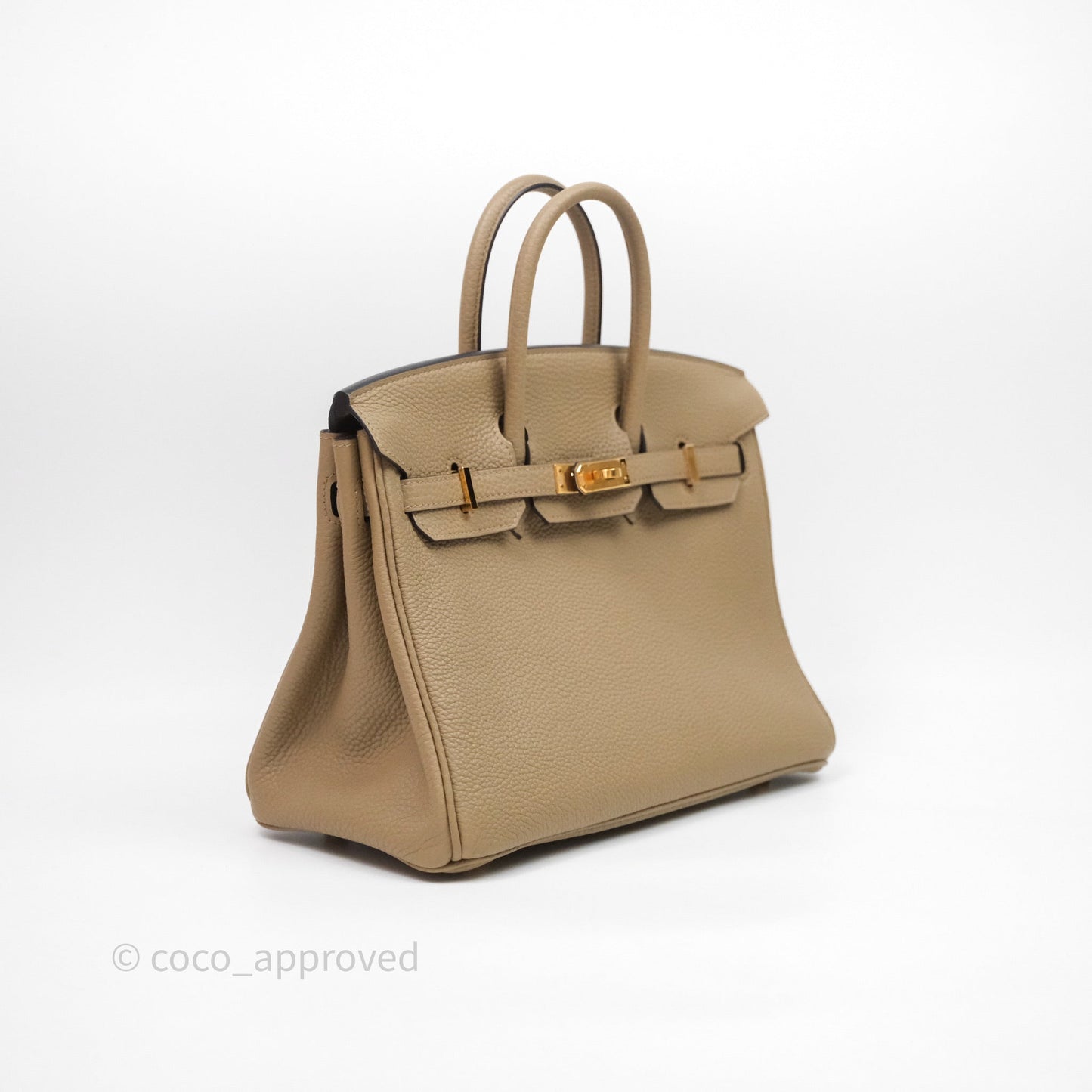 Hermès Birkin 25 Beige Marfa Togo Gold Hardware