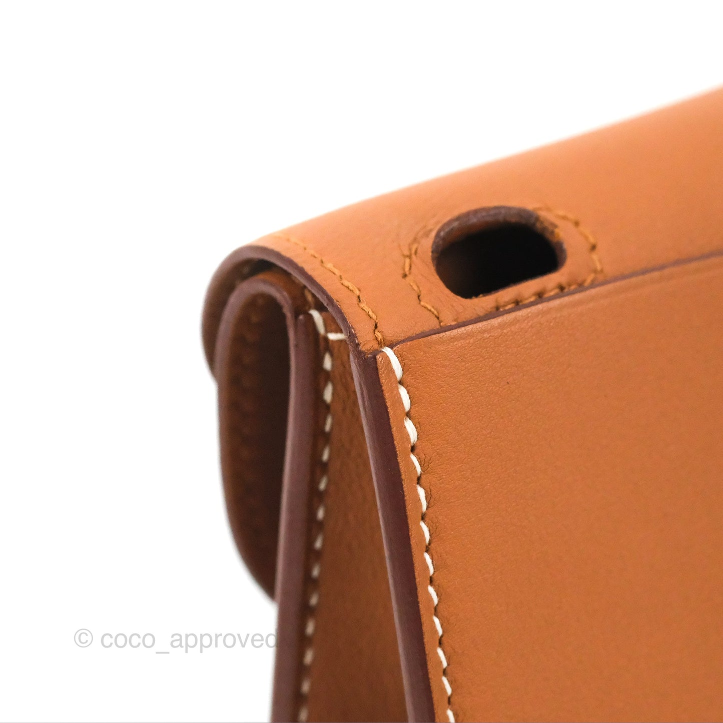 Hermès Mini Halzan Gold Evercolour Palladium Hardware