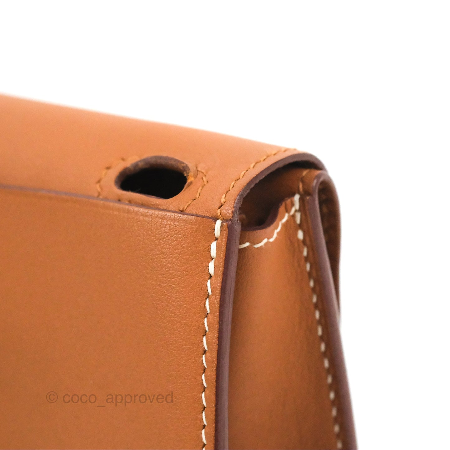 Hermès Mini Halzan Gold Evercolour Palladium Hardware