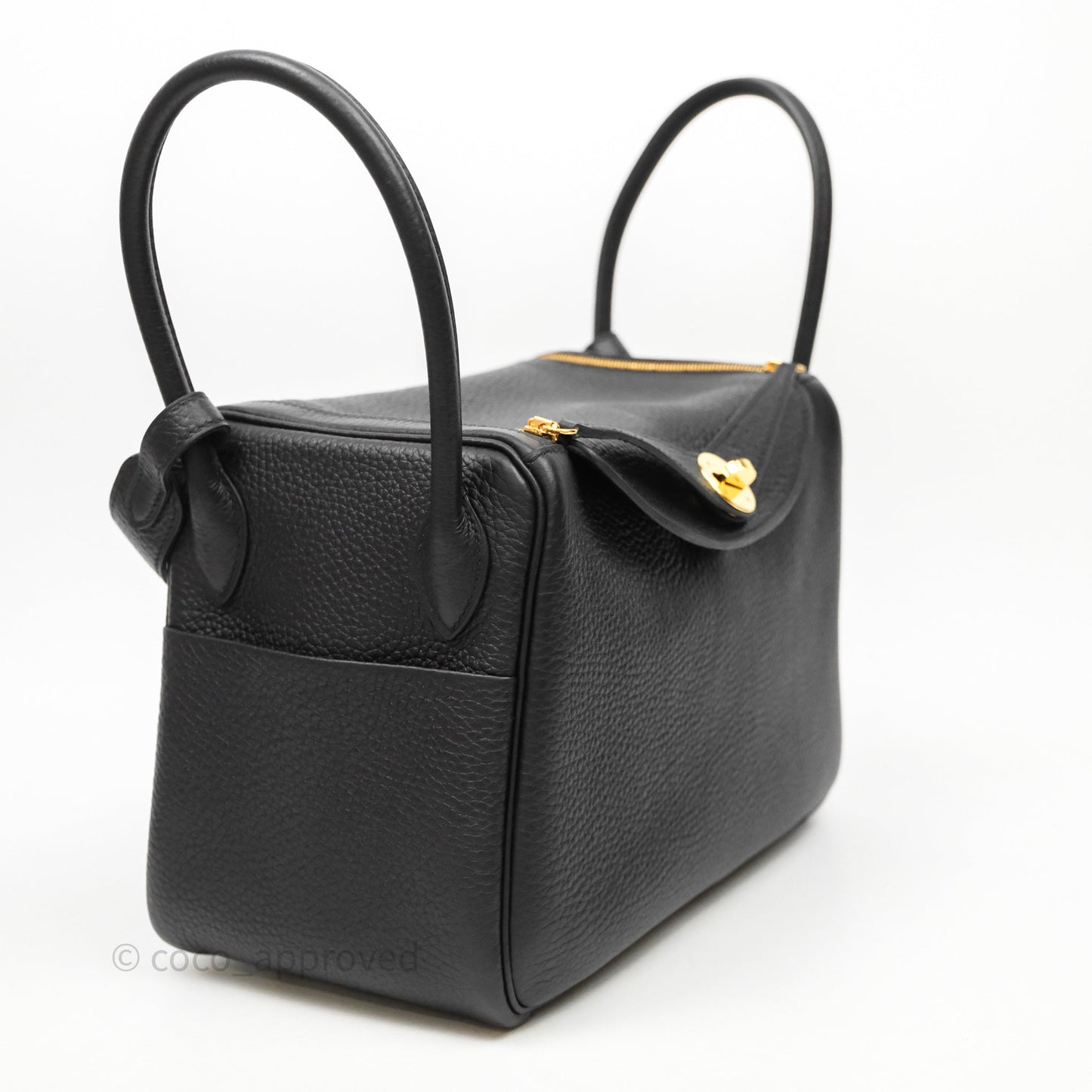Hermès Lindy 26 Black Taurillon Clemence Gold Hardware