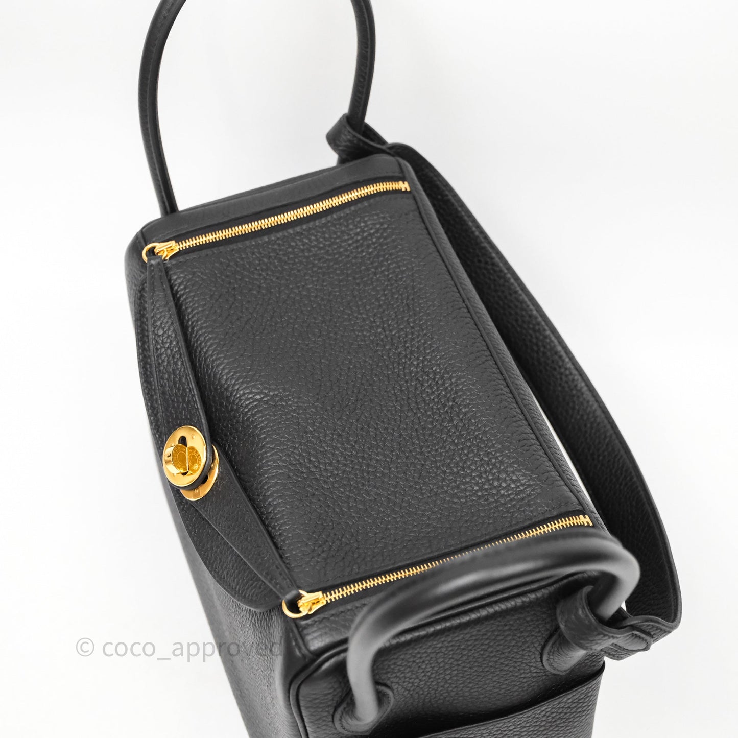 Hermès Lindy 26 Black Taurillon Clemence Gold Hardware