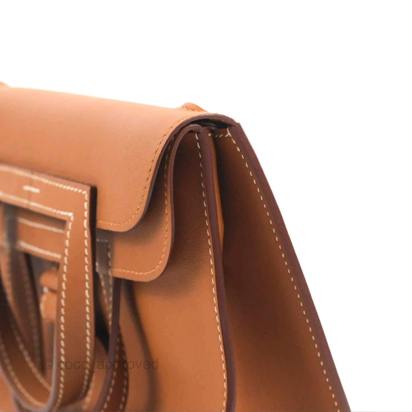 Hermès Mini Halzan Gold Evercolour Palladium Hardware