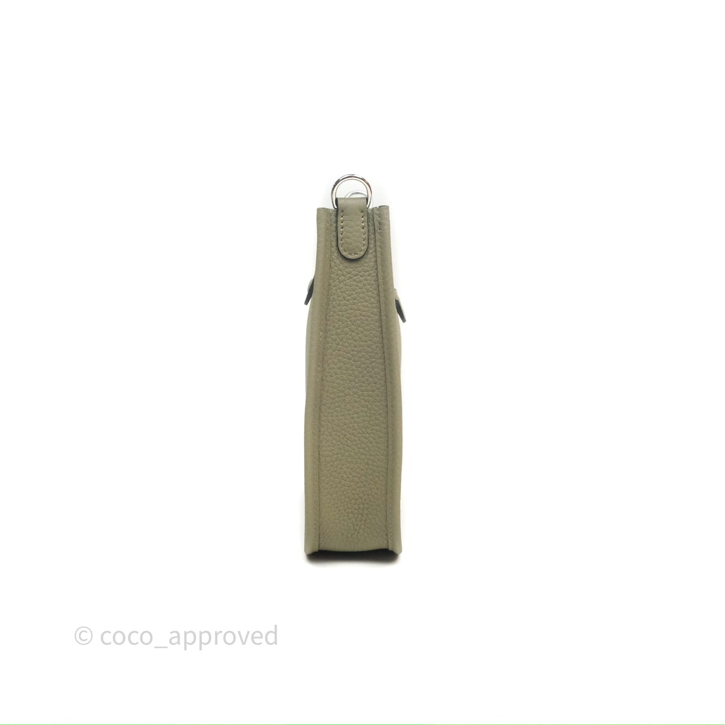 Hermès Mini Evelyne 16 Sauge Q1 Clemence Palladium Hardware