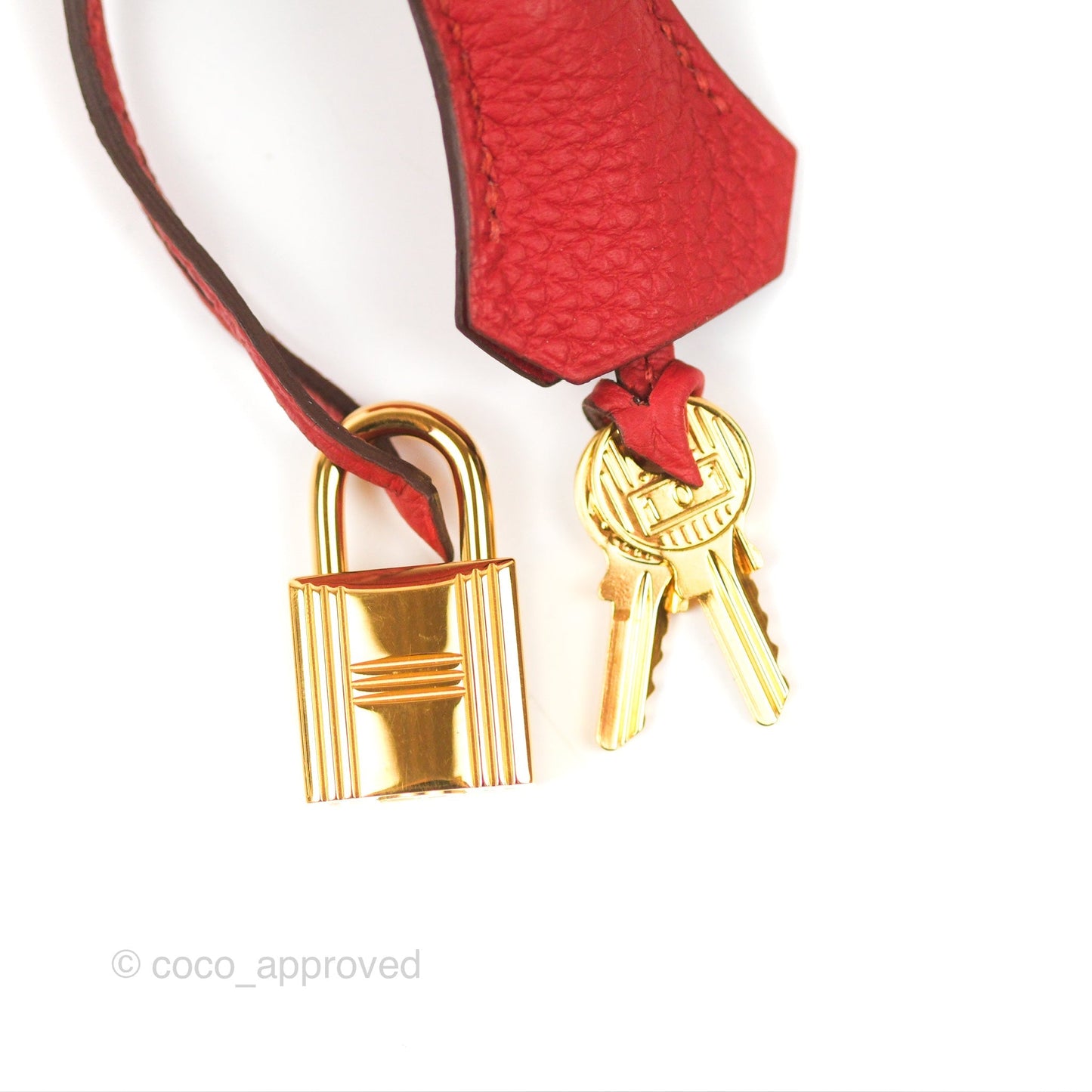 Hermes Birkin 25 Togo Rouge Vermillon Gold Hardware