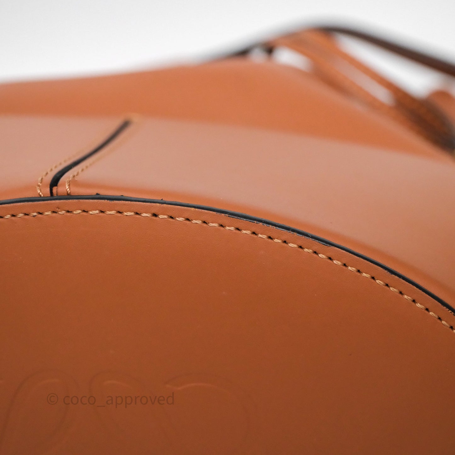 Loewe Medium Balloon Bucket Bag Tan Calfskin