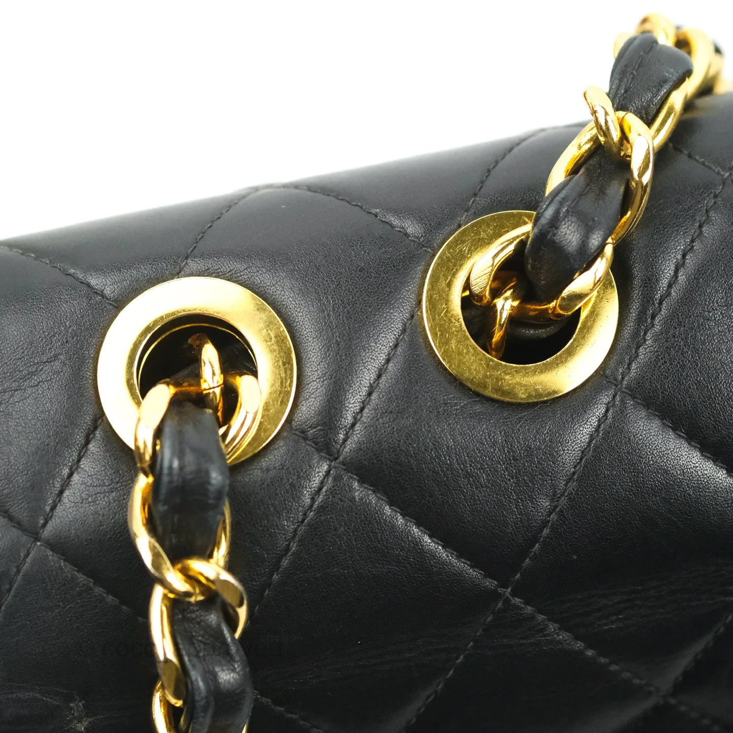 Chanel Vintage XL Jumbo Single Flap Black Lambskin 24K Gold Hardware